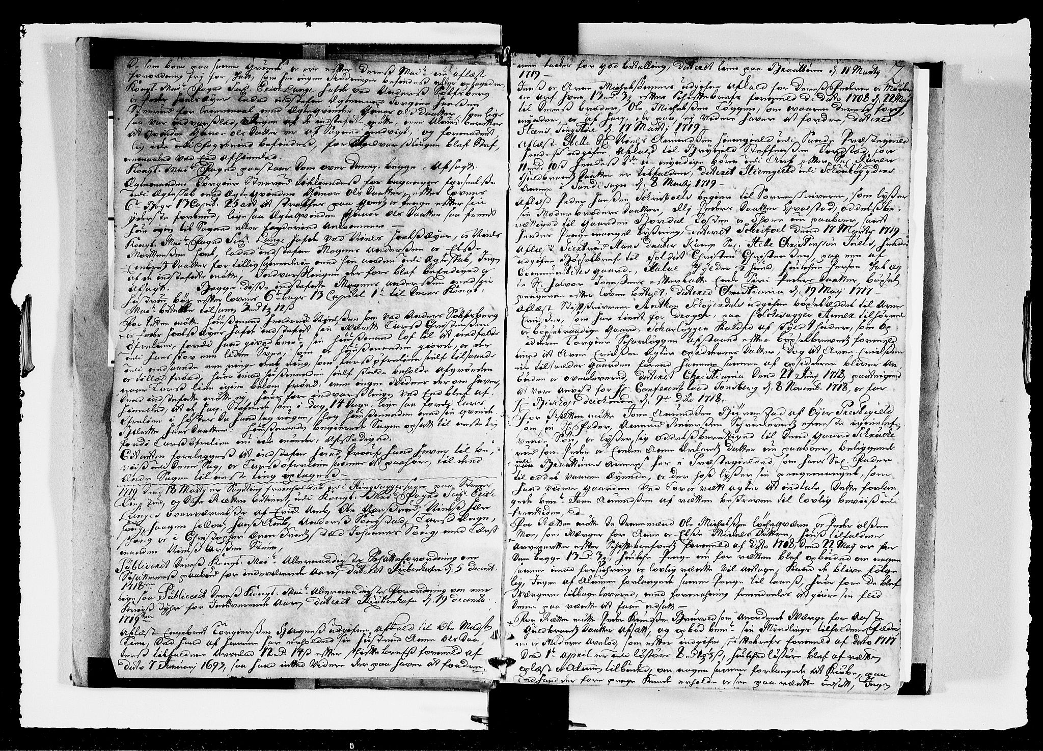 Hedemarken sorenskriveri, SAH/TING-034/G/Gb/L0040: Tingbok, 1718-1721, p. 1b-2a