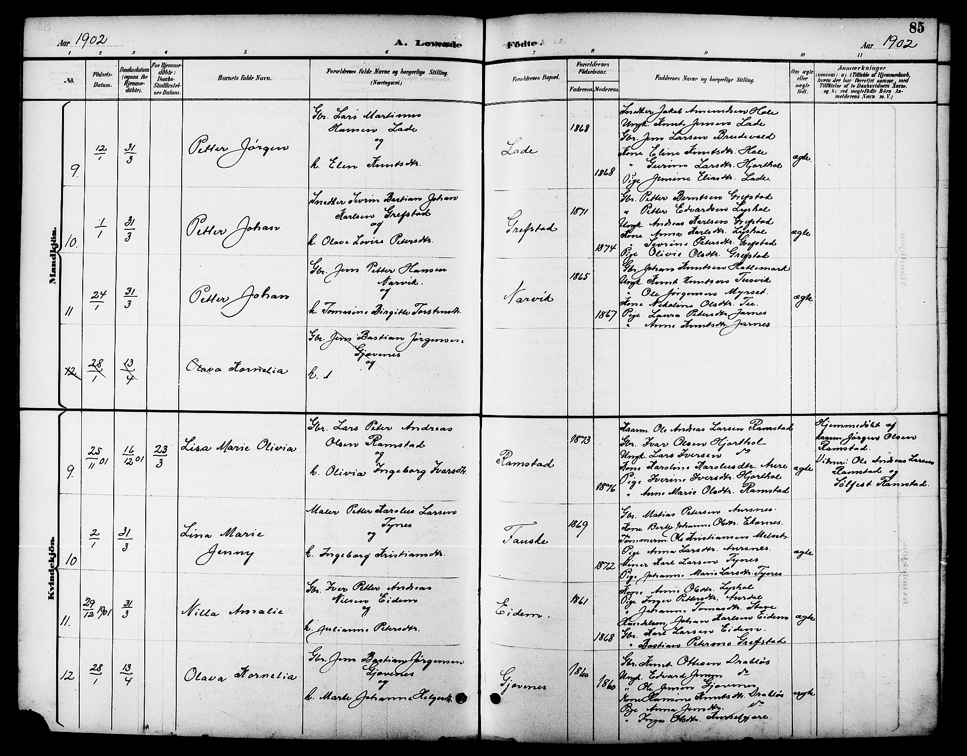 Ministerialprotokoller, klokkerbøker og fødselsregistre - Møre og Romsdal, AV/SAT-A-1454/523/L0340: Parish register (copy) no. 523C03, 1892-1902, p. 85