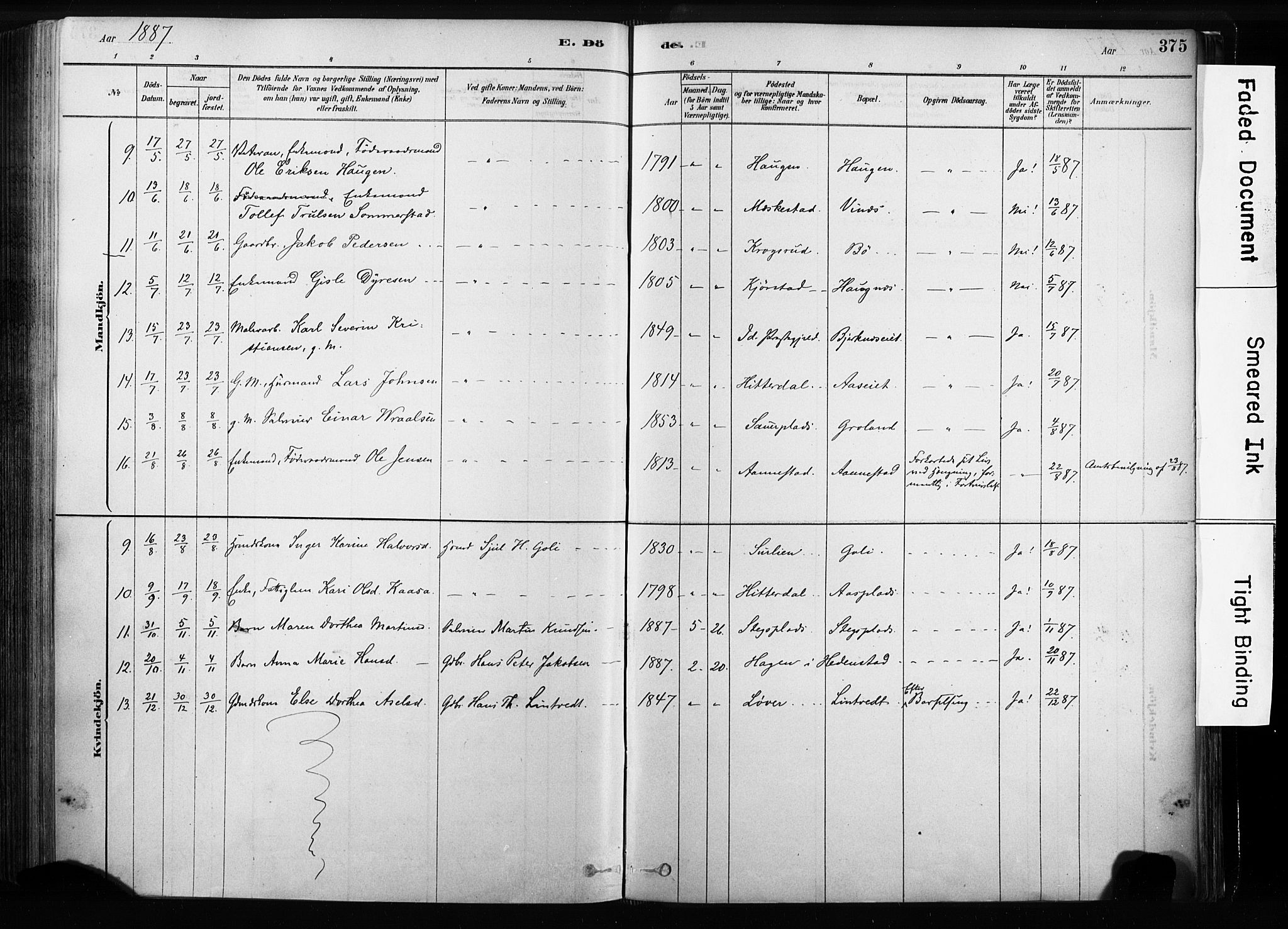 Sandsvær kirkebøker, SAKO/A-244/F/Fb/L0001: Parish register (official) no. II 1, 1878-1906, p. 375
