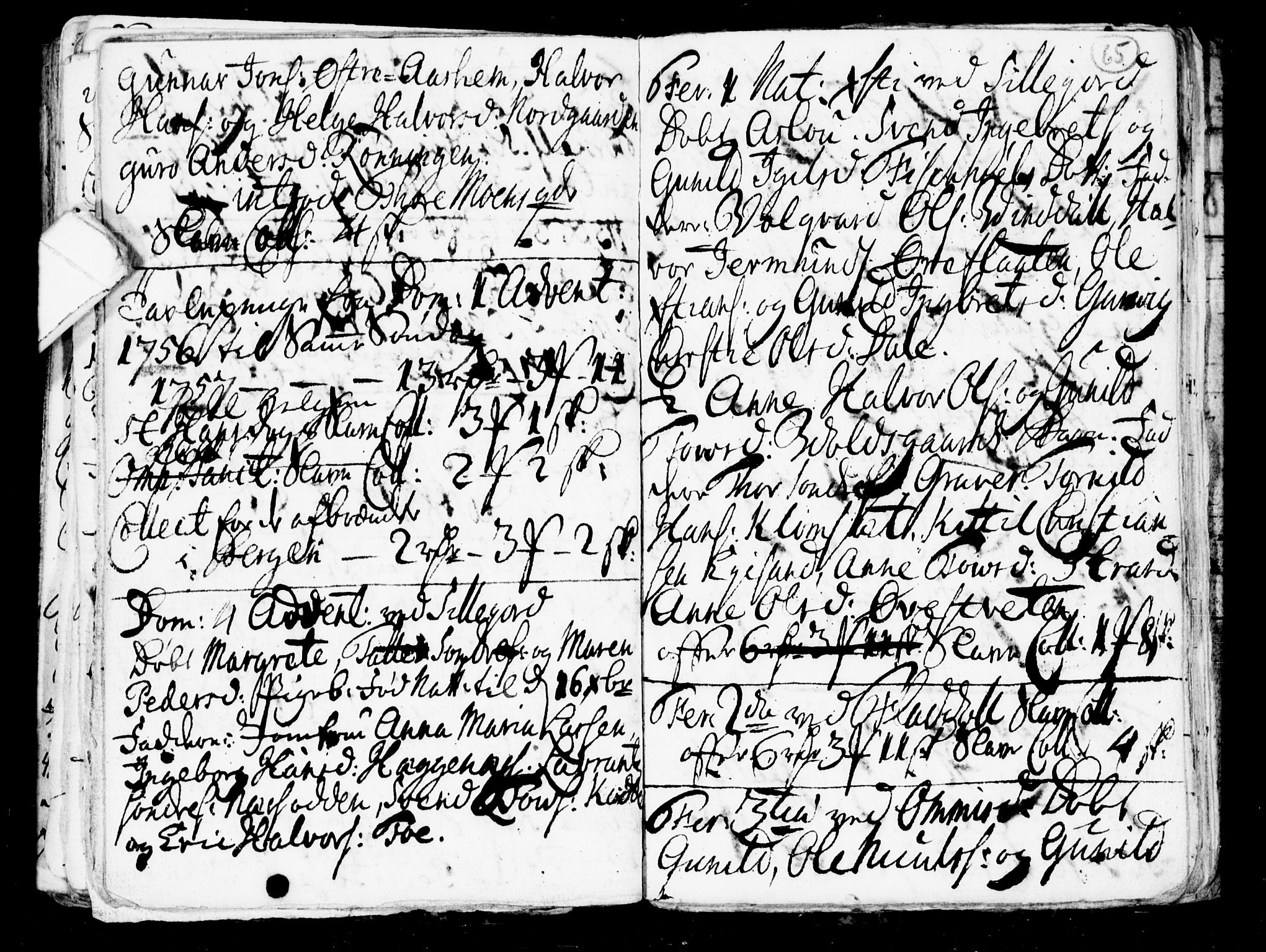 Seljord kirkebøker, SAKO/A-20/G/Gb/L0001: Parish register (copy) no. II 1, 1754-1790, p. 64-65