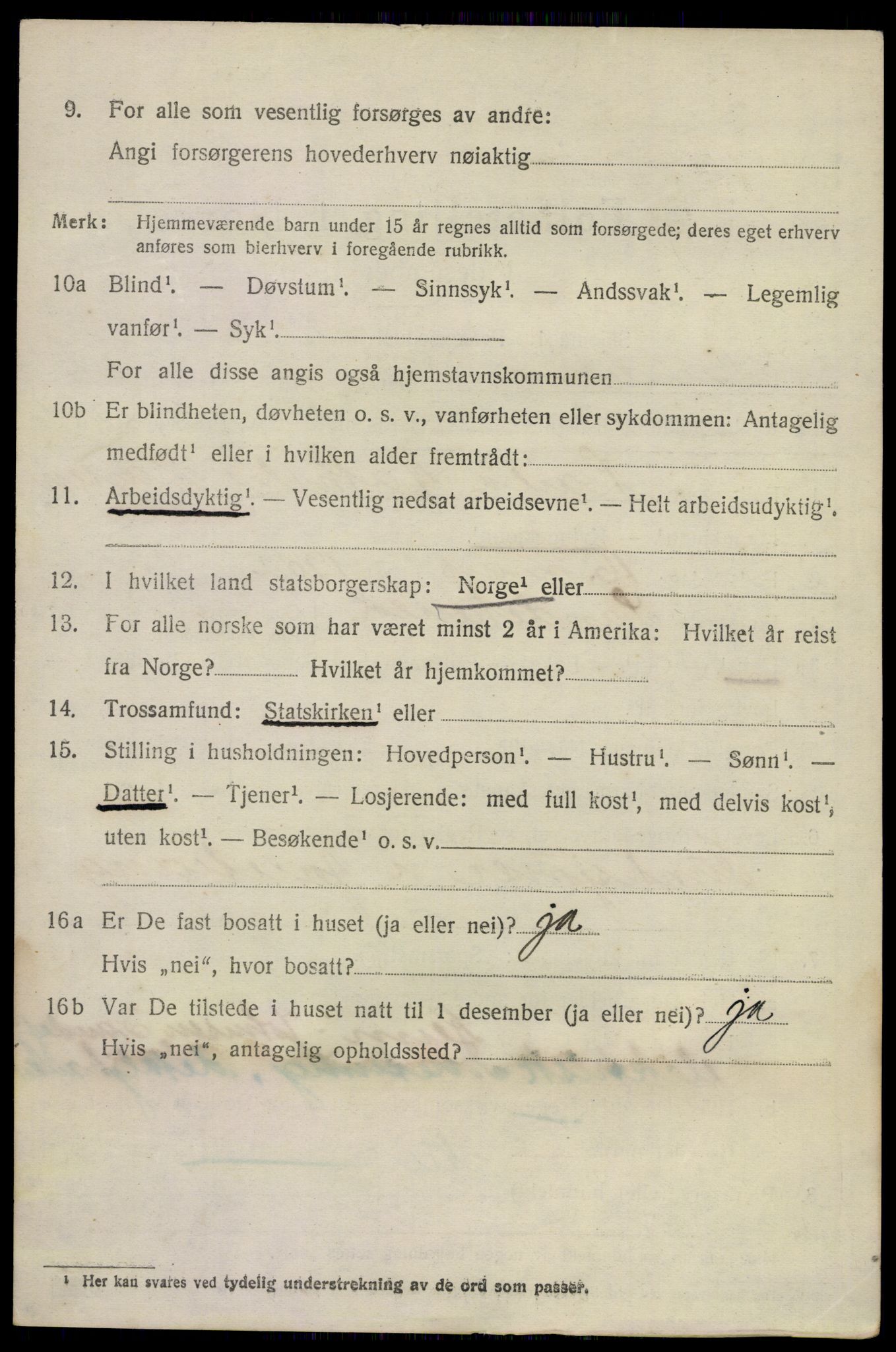 SAKO, 1920 census for Sandeherred, 1920, p. 22957