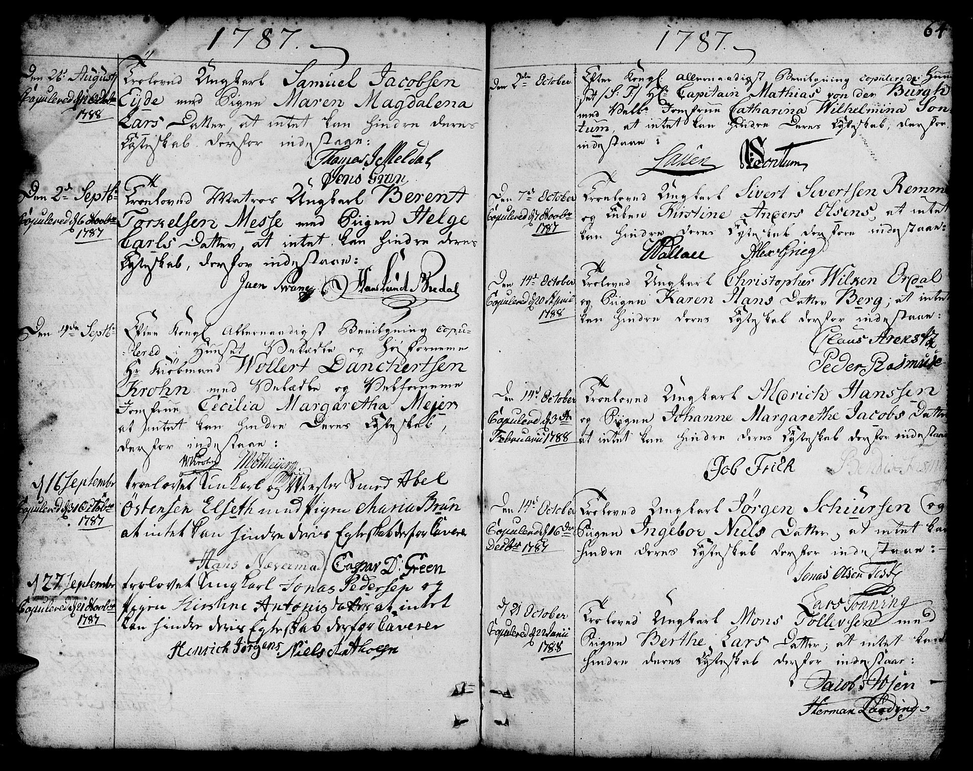 Nykirken Sokneprestembete, SAB/A-77101/H/Haa/L0008: Parish register (official) no. A 8, 1776-1814, p. 64