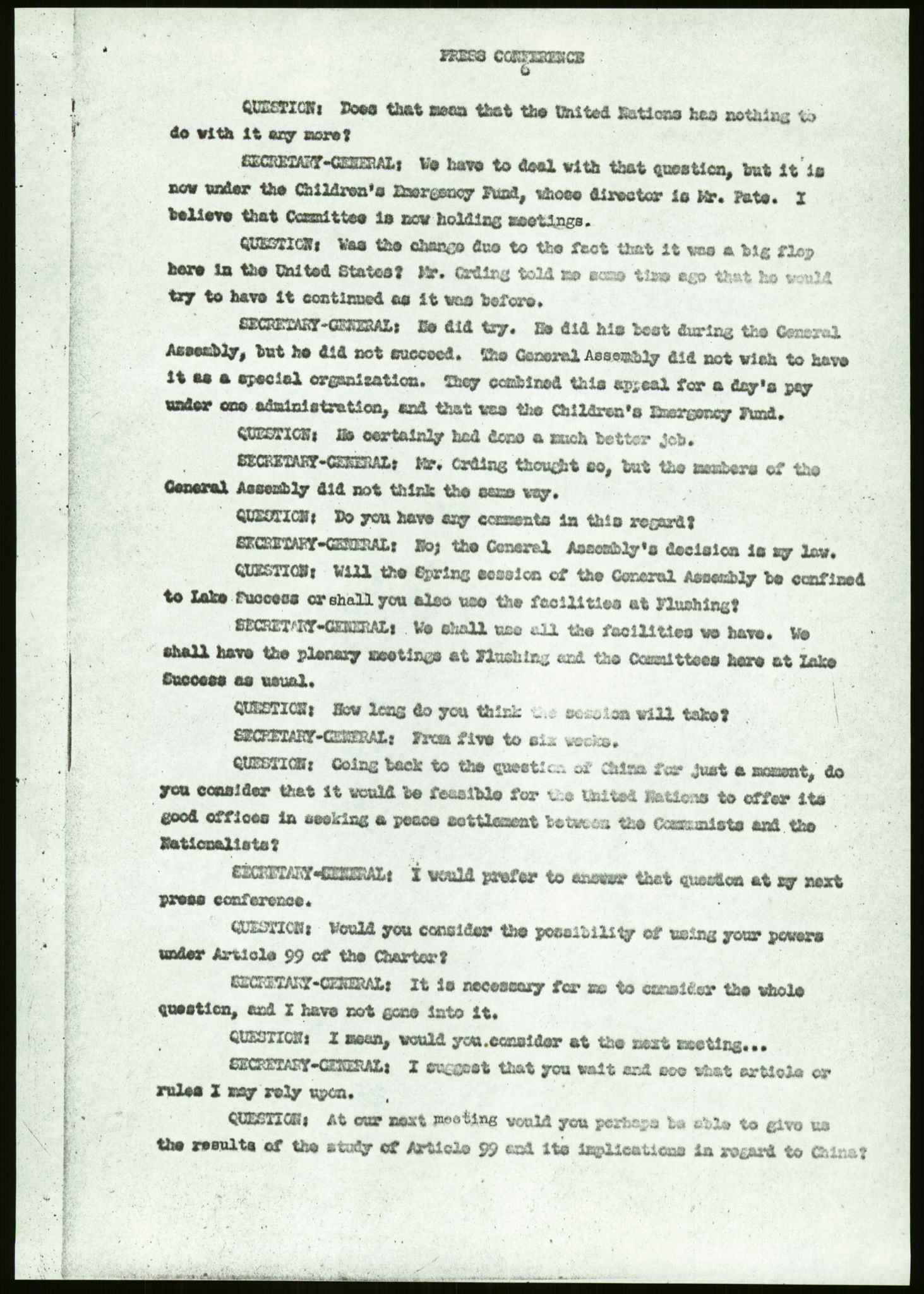 Lie, Trygve, AV/RA-PA-1407/D/L0027: Generalsekretærens papirer., 1941-1949, p. 240