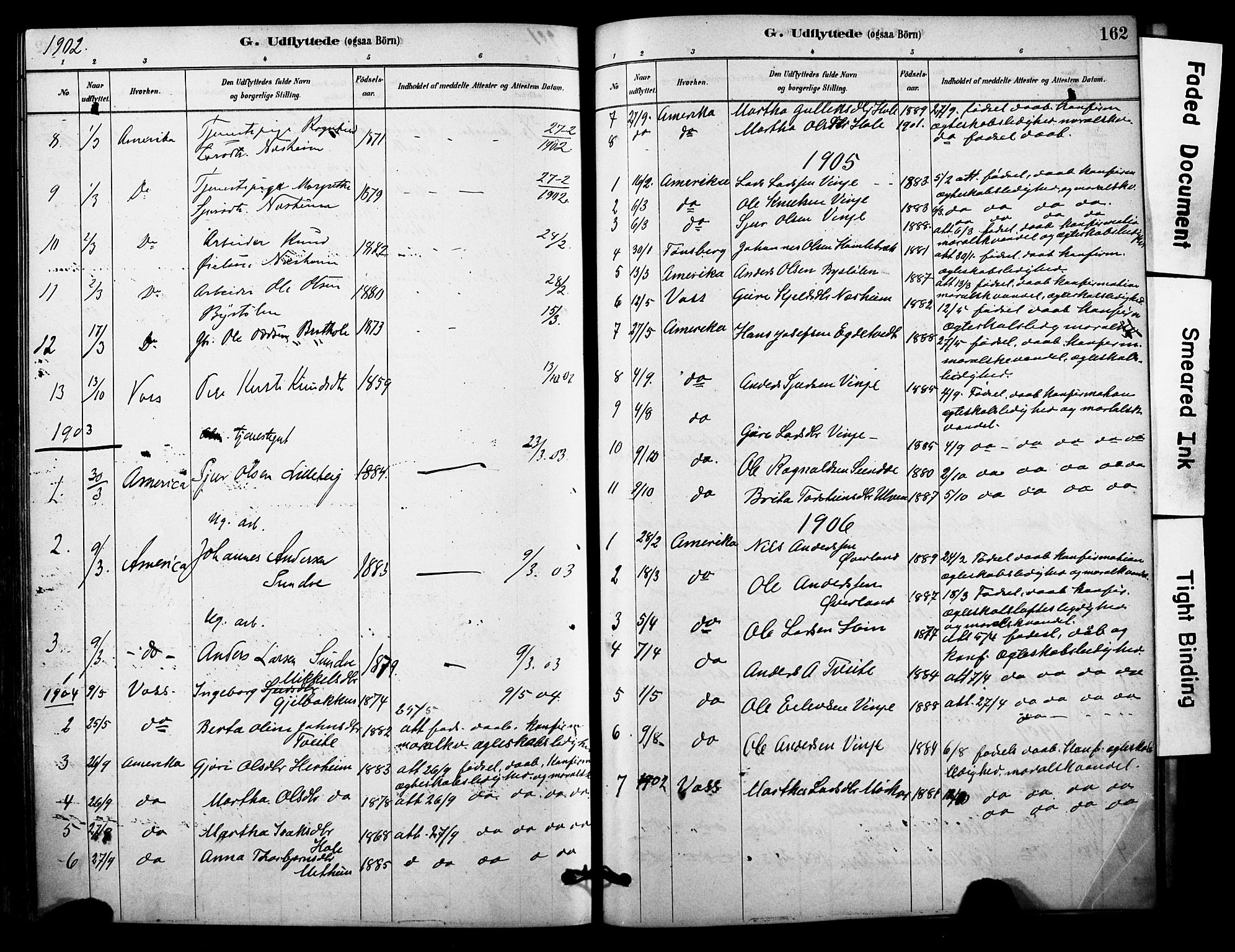 Vossestrand Sokneprestembete, AV/SAB-A-79101/H/Haa: Parish register (official) no. C 1, 1878-1903, p. 162