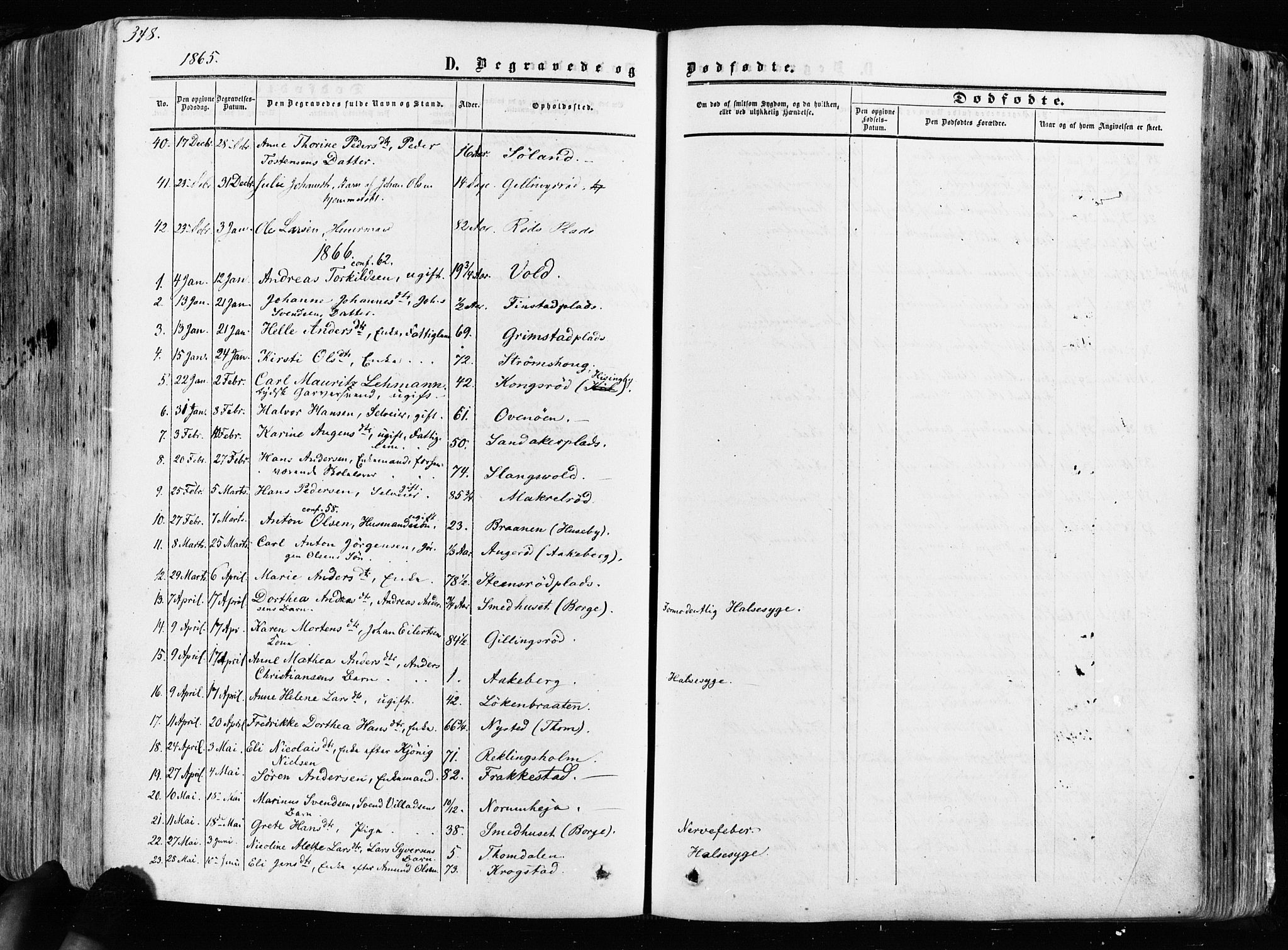 Råde prestekontor kirkebøker, AV/SAO-A-2009/F/Fa/L0006: Parish register (official) no. 6, 1854-1877, p. 348