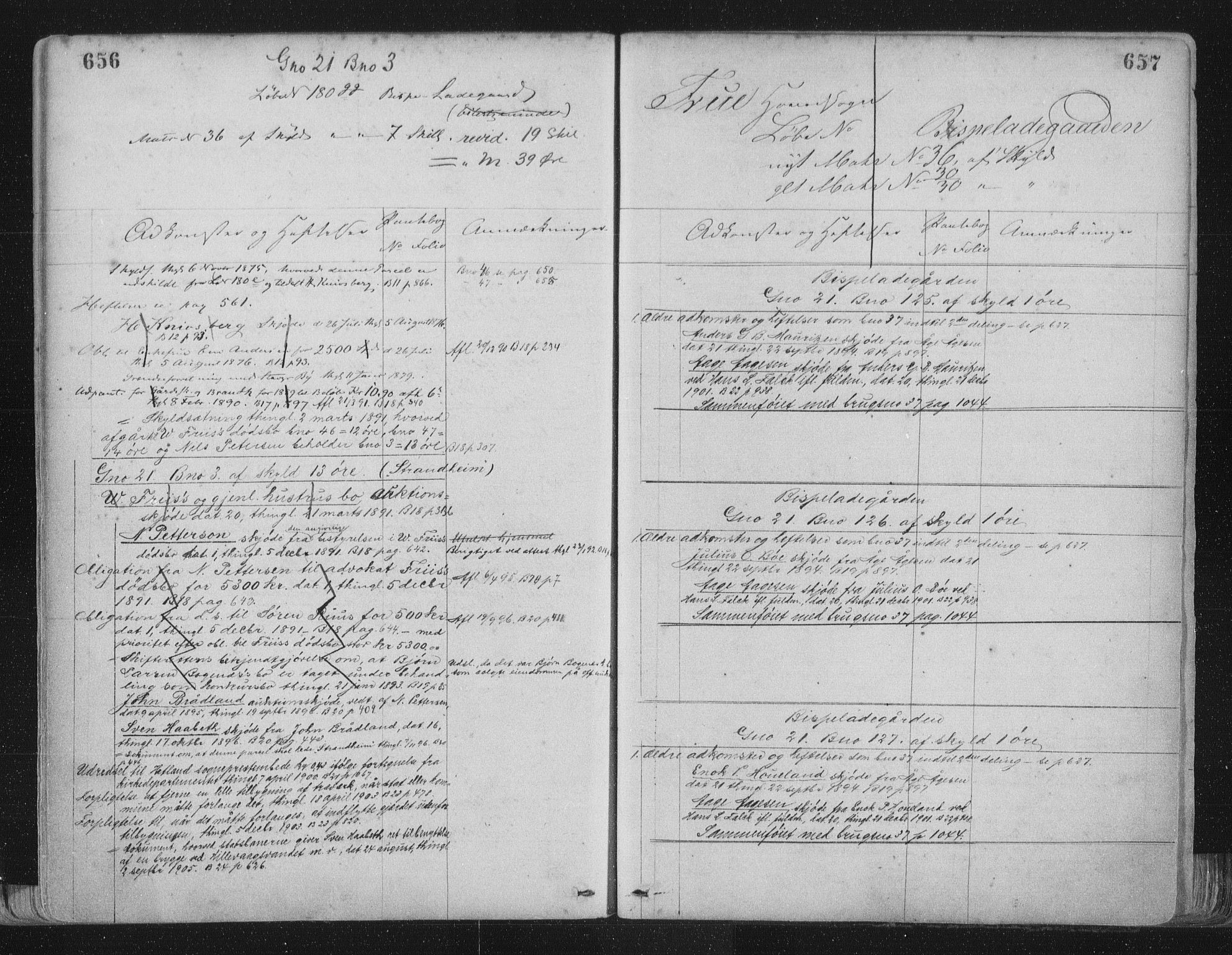 Jæren sorenskriveri, SAST/A-100310/01/4/41/41ABB/L0001: Mortgage register no. 41 ABB1, 1898, p. 656-657