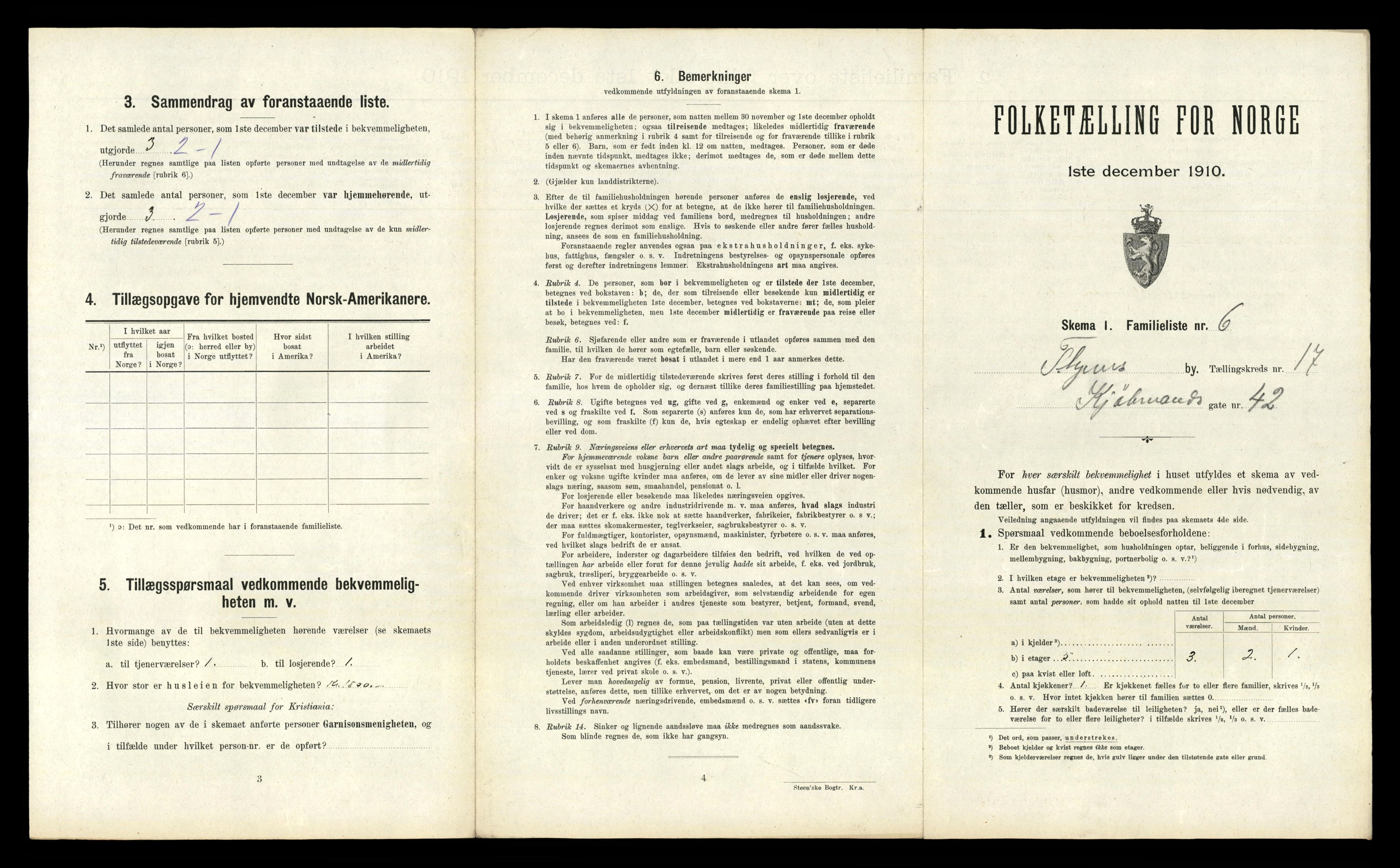 RA, 1910 census for Trondheim, 1910, p. 5775