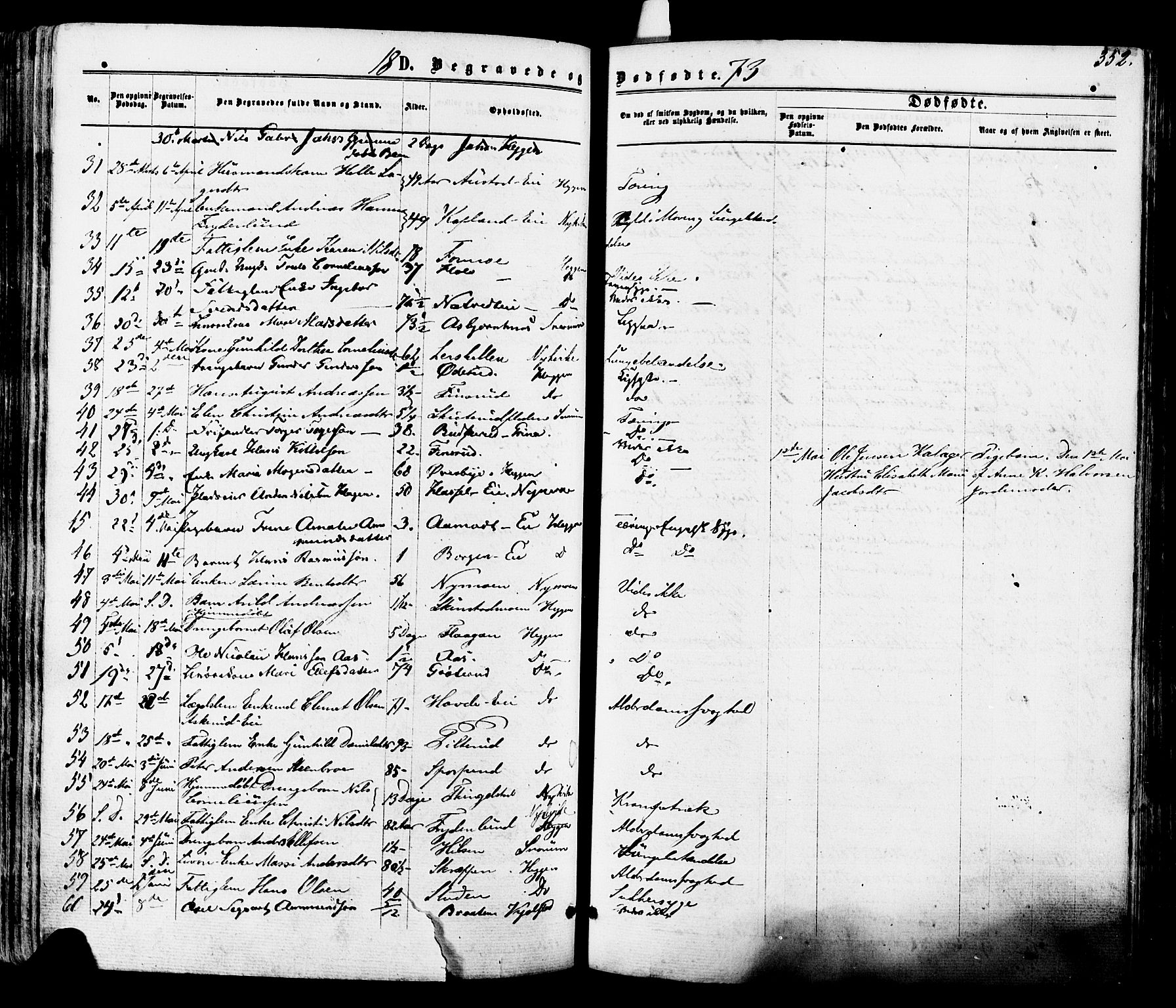 Modum kirkebøker, SAKO/A-234/F/Fa/L0010: Parish register (official) no. 10, 1865-1876, p. 352