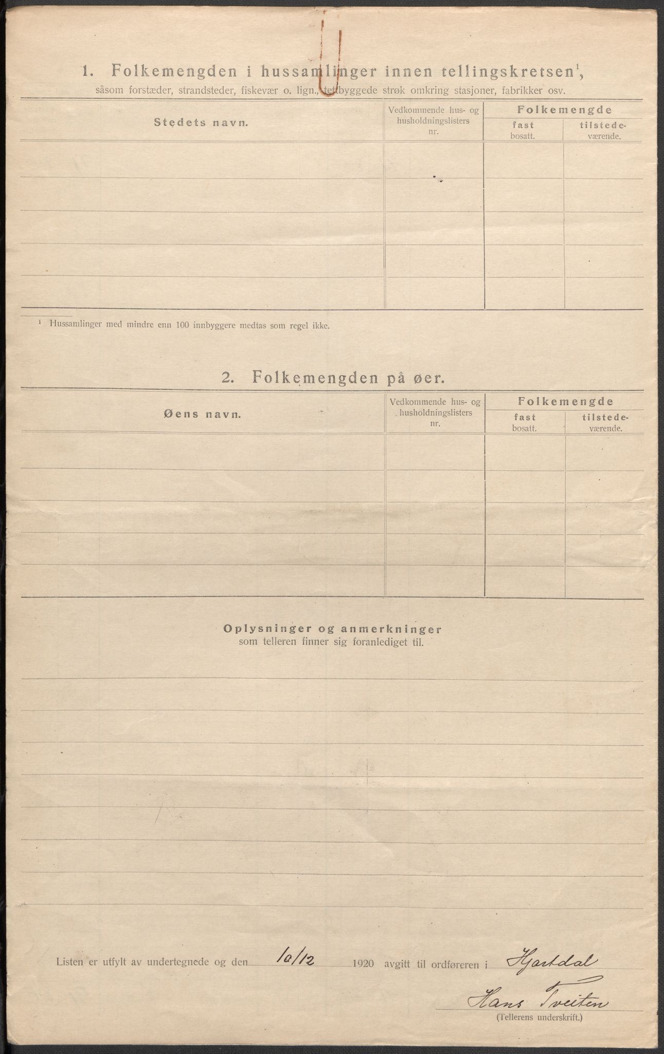 SAKO, 1920 census for Hjartdal, 1920, p. 28