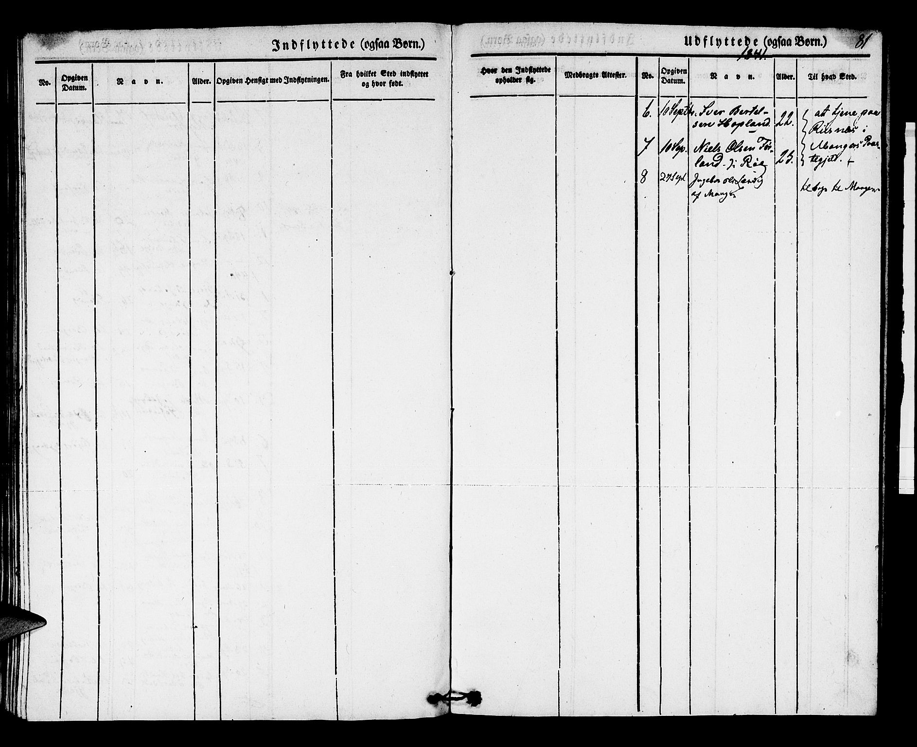 Lindås Sokneprestembete, AV/SAB-A-76701/H/Haa/Haaa/L0009: Parish register (official) no. A 9, 1835-1841, p. 81