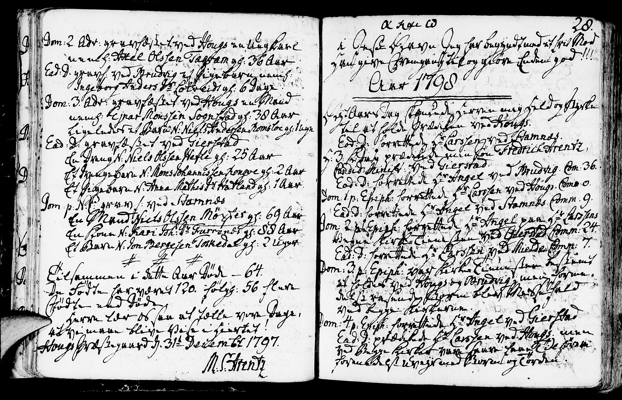 Haus sokneprestembete, SAB/A-75601/H/Haa: Parish register (official) no. A 11, 1796-1816, p. 28