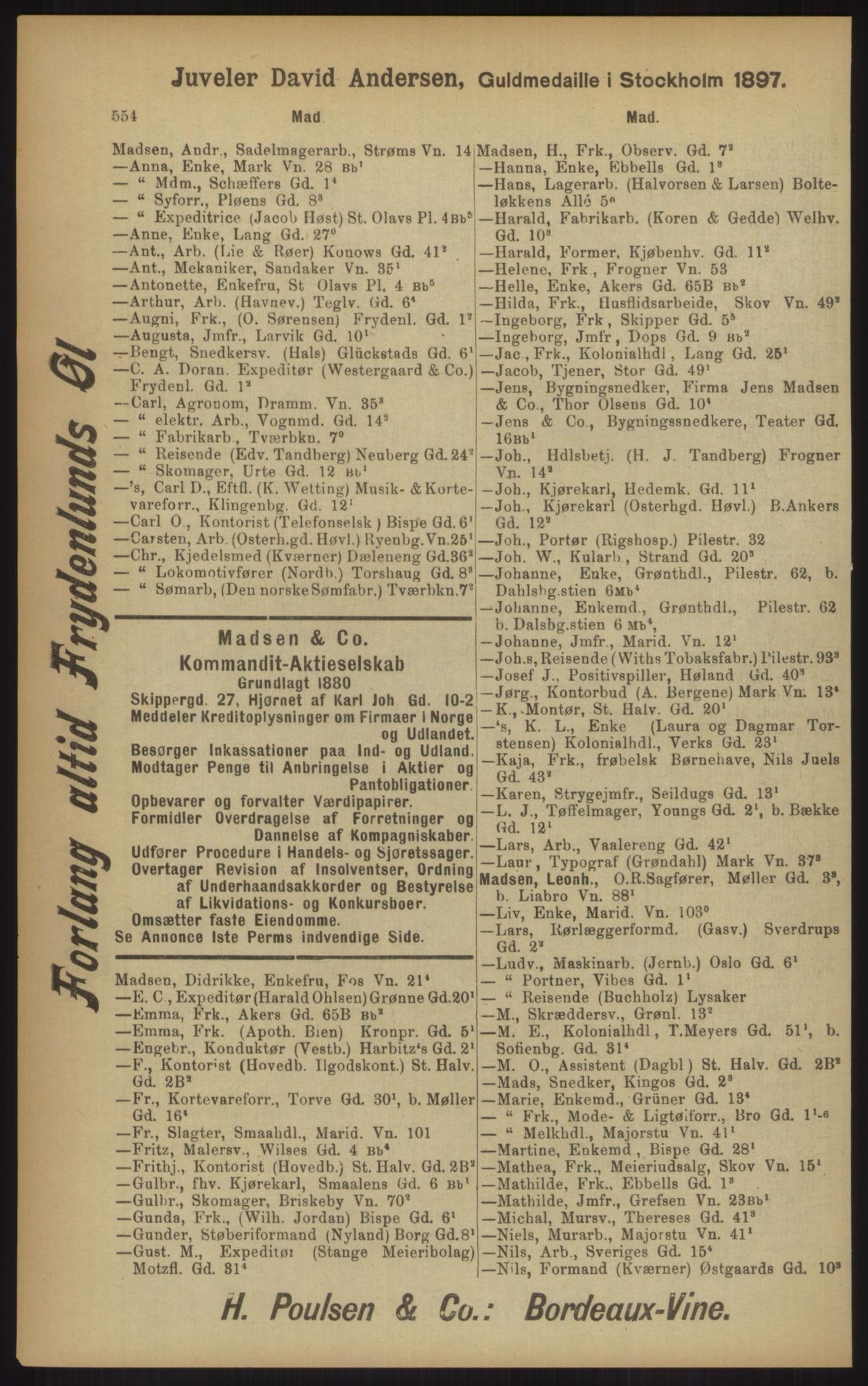 Kristiania/Oslo adressebok, PUBL/-, 1902, p. 554