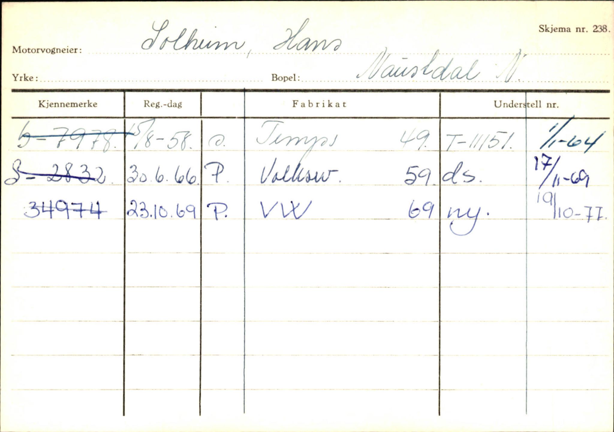 Statens vegvesen, Sogn og Fjordane vegkontor, AV/SAB-A-5301/4/F/L0129: Eigarregistrer Eid A-S, 1945-1975, p. 2544