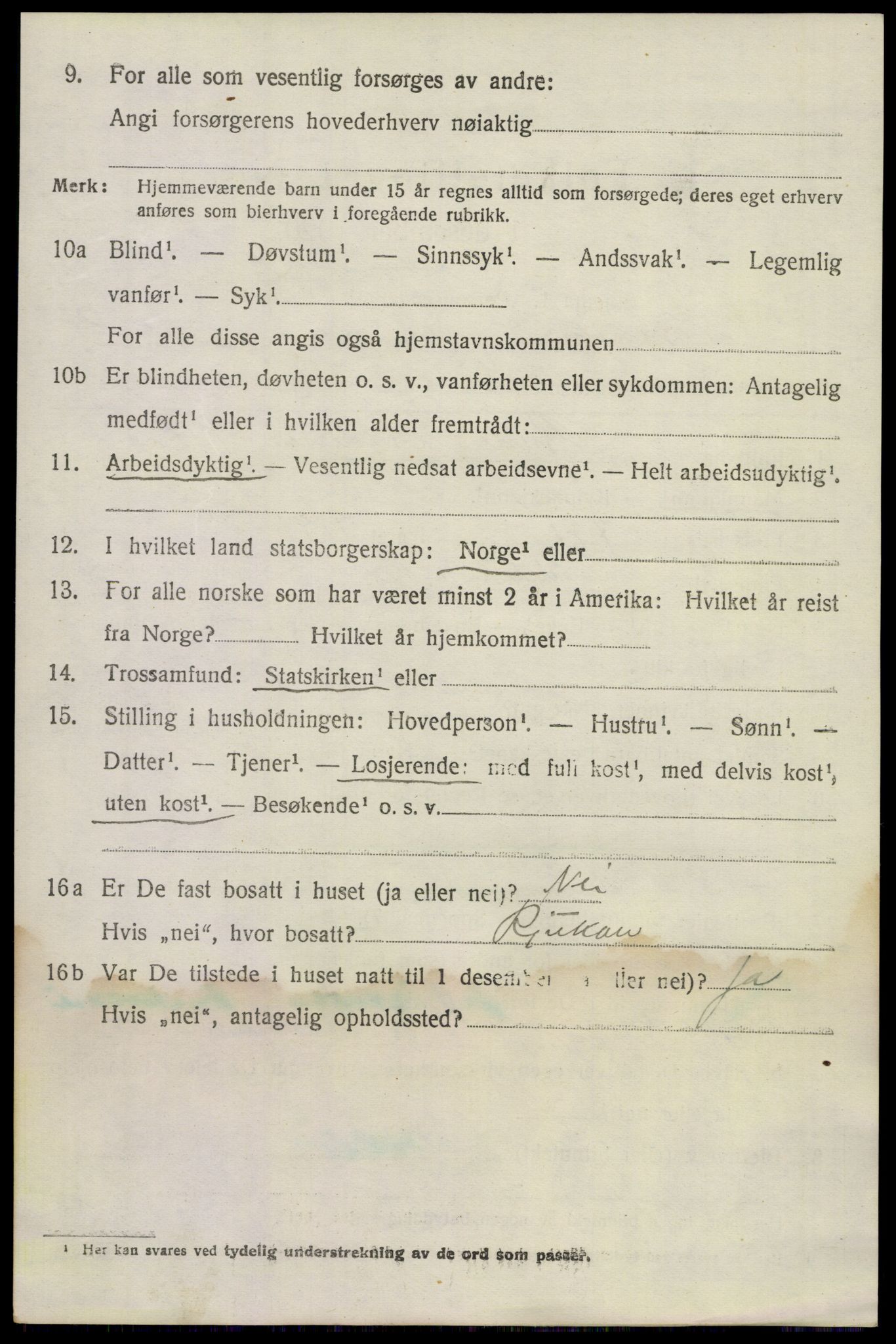 SAKO, 1920 census for Gransherad, 1920, p. 1765