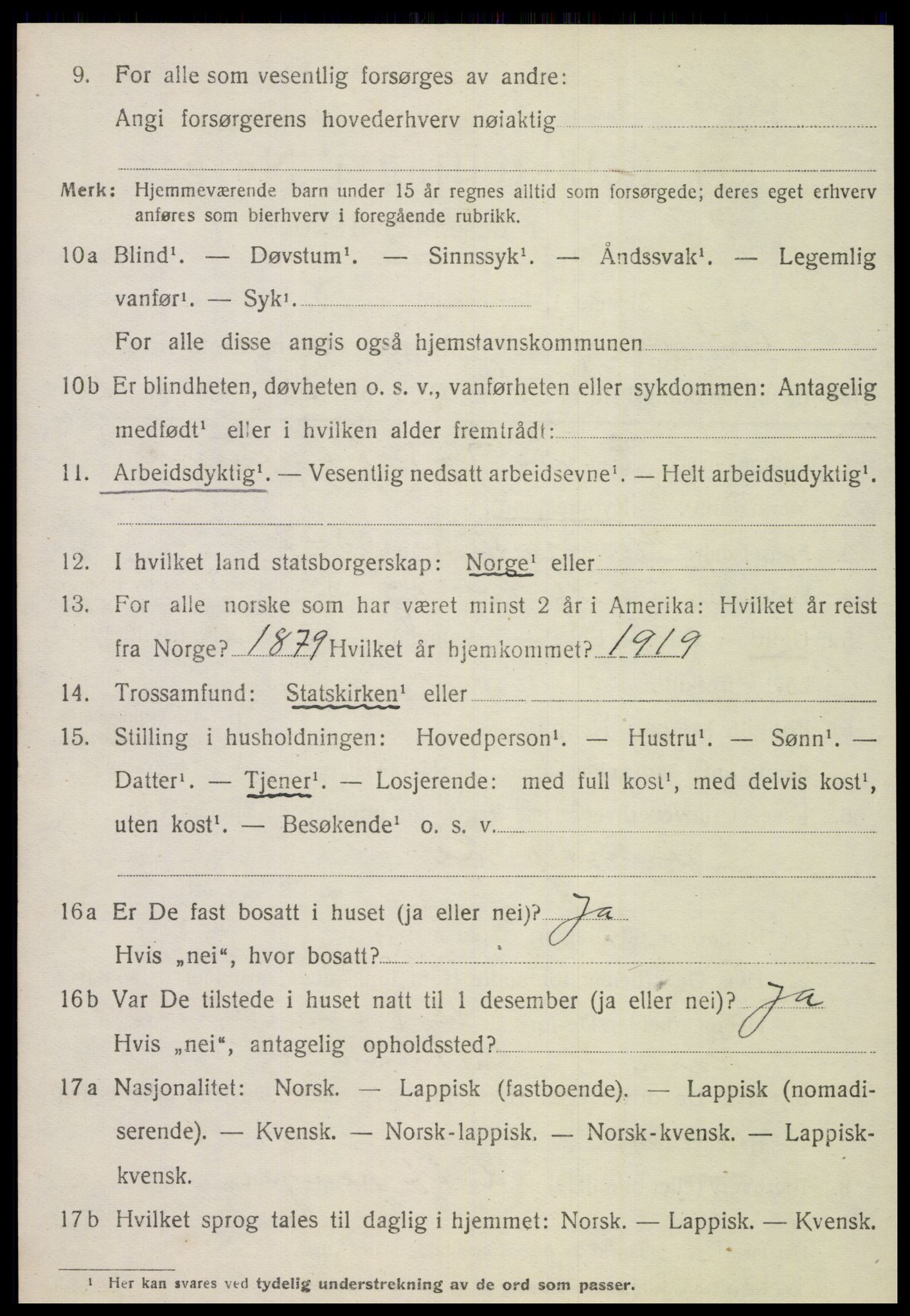 SAT, 1920 census for Otterøy, 1920, p. 1772