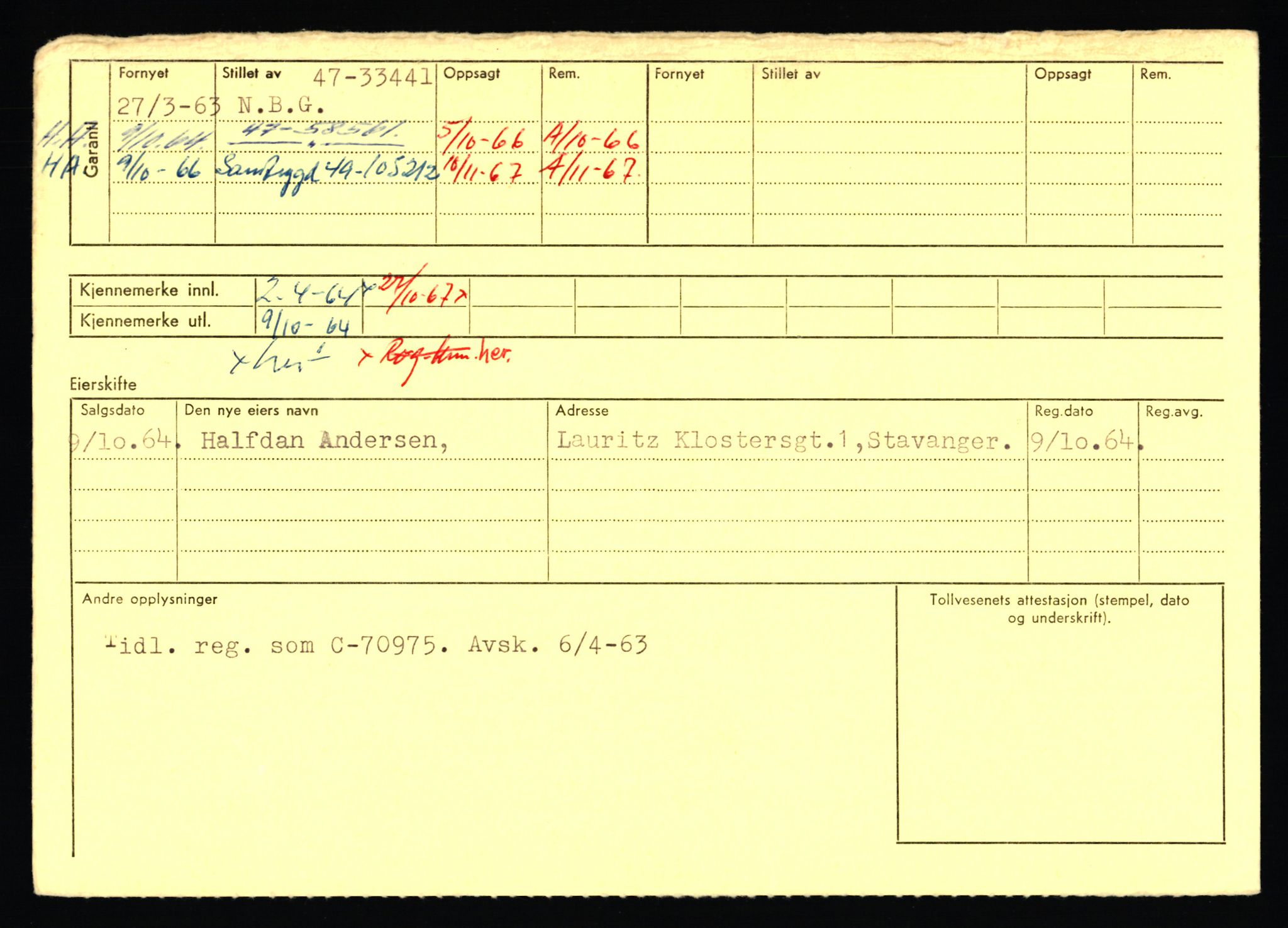 Stavanger trafikkstasjon, AV/SAST-A-101942/0/F/L0071: L-80500 - L-82199, 1930-1971, p. 2466