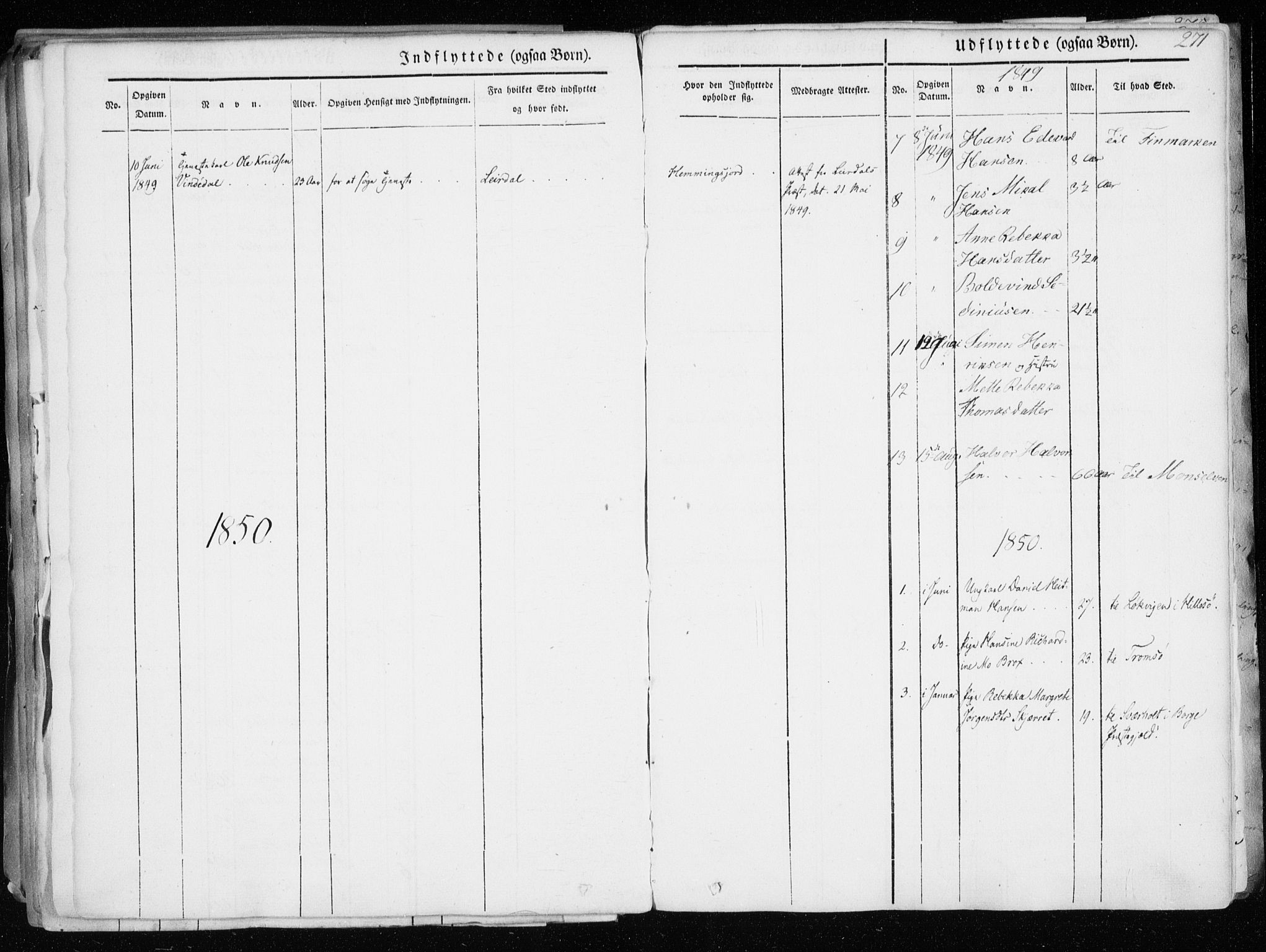 Tranøy sokneprestkontor, SATØ/S-1313/I/Ia/Iaa/L0006kirke: Parish register (official) no. 6, 1844-1855, p. 271