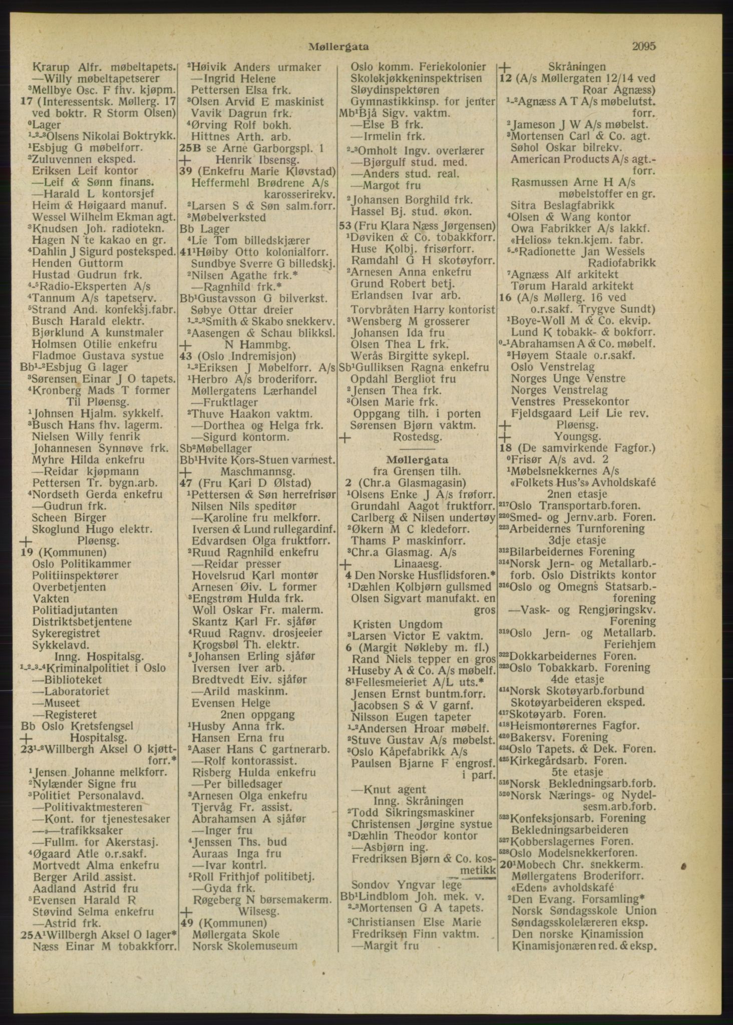 Kristiania/Oslo adressebok, PUBL/-, 1949, p. 2095