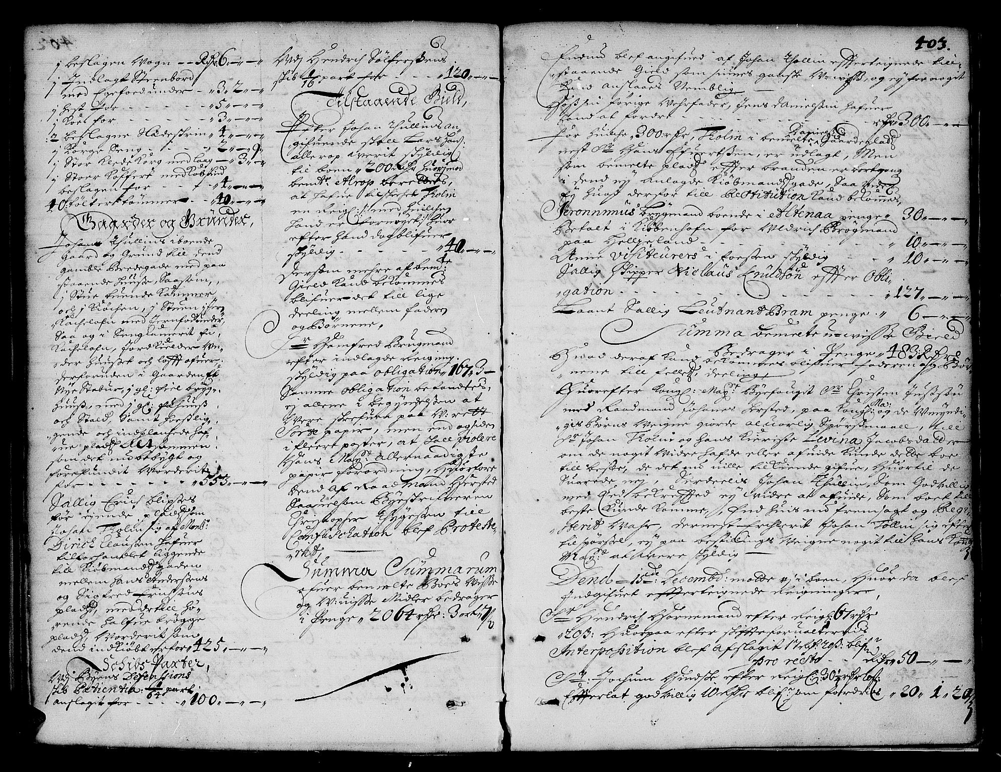 Trondheim byfogd, AV/SAT-A-0003/1/3/3A/L0001: Skifteprotokoll - gml.nr.1. (m/ register), 1678-1686, p. 402b-403a