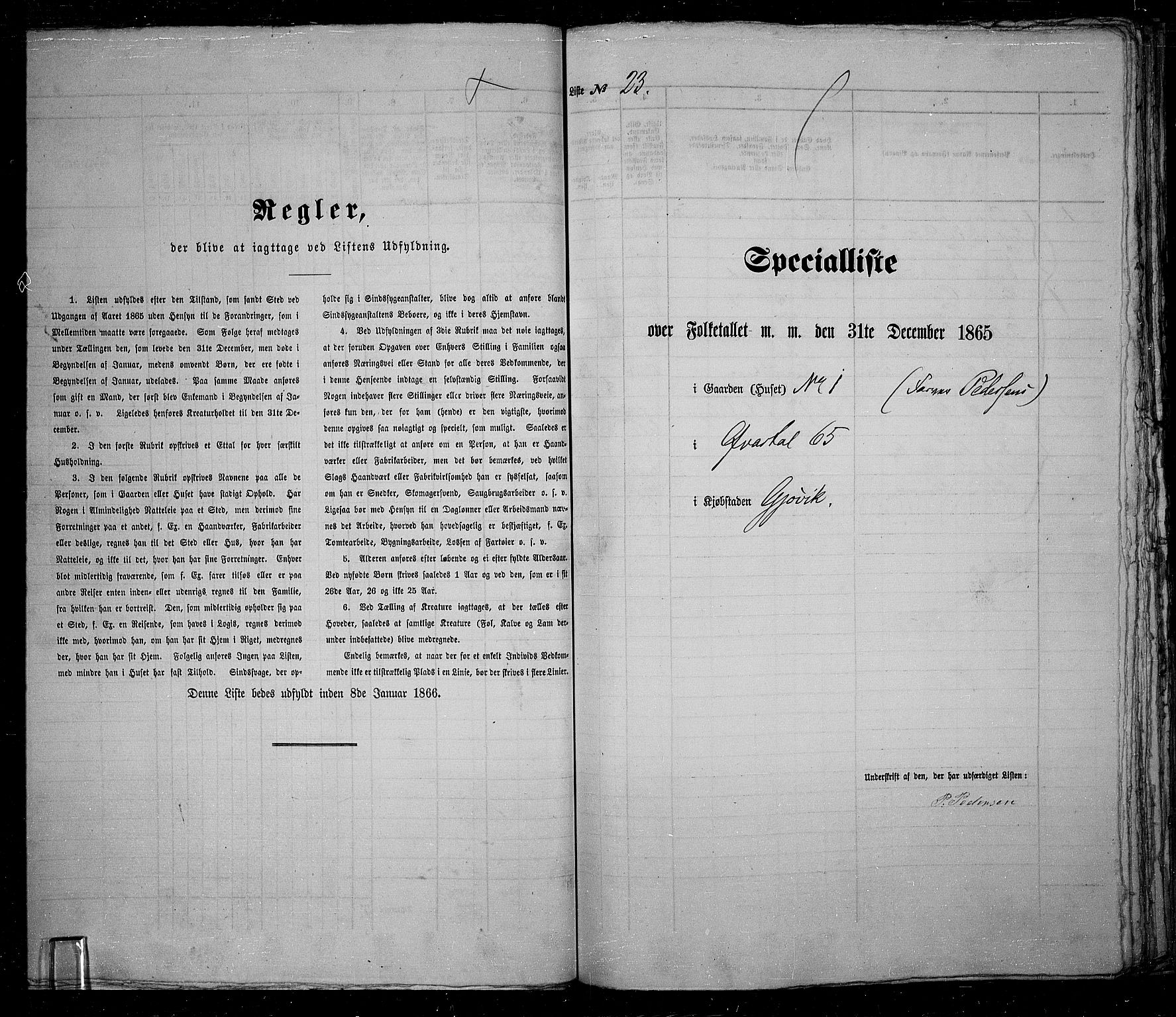 RA, 1865 census for Vardal/Gjøvik, 1865, p. 51