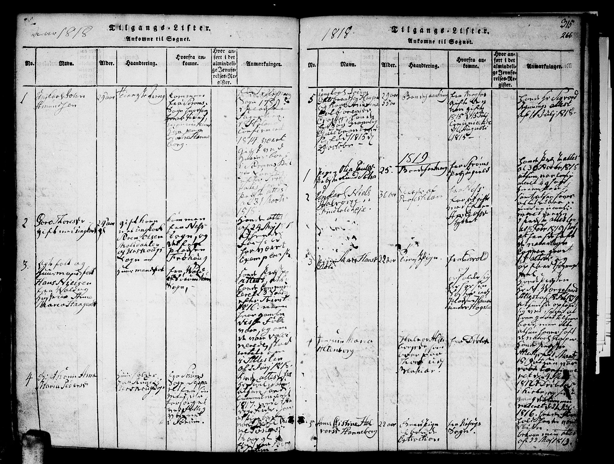 Aurskog prestekontor Kirkebøker, SAO/A-10304a/F/Fa/L0005: Parish register (official) no. I 5, 1814-1829, p. 366