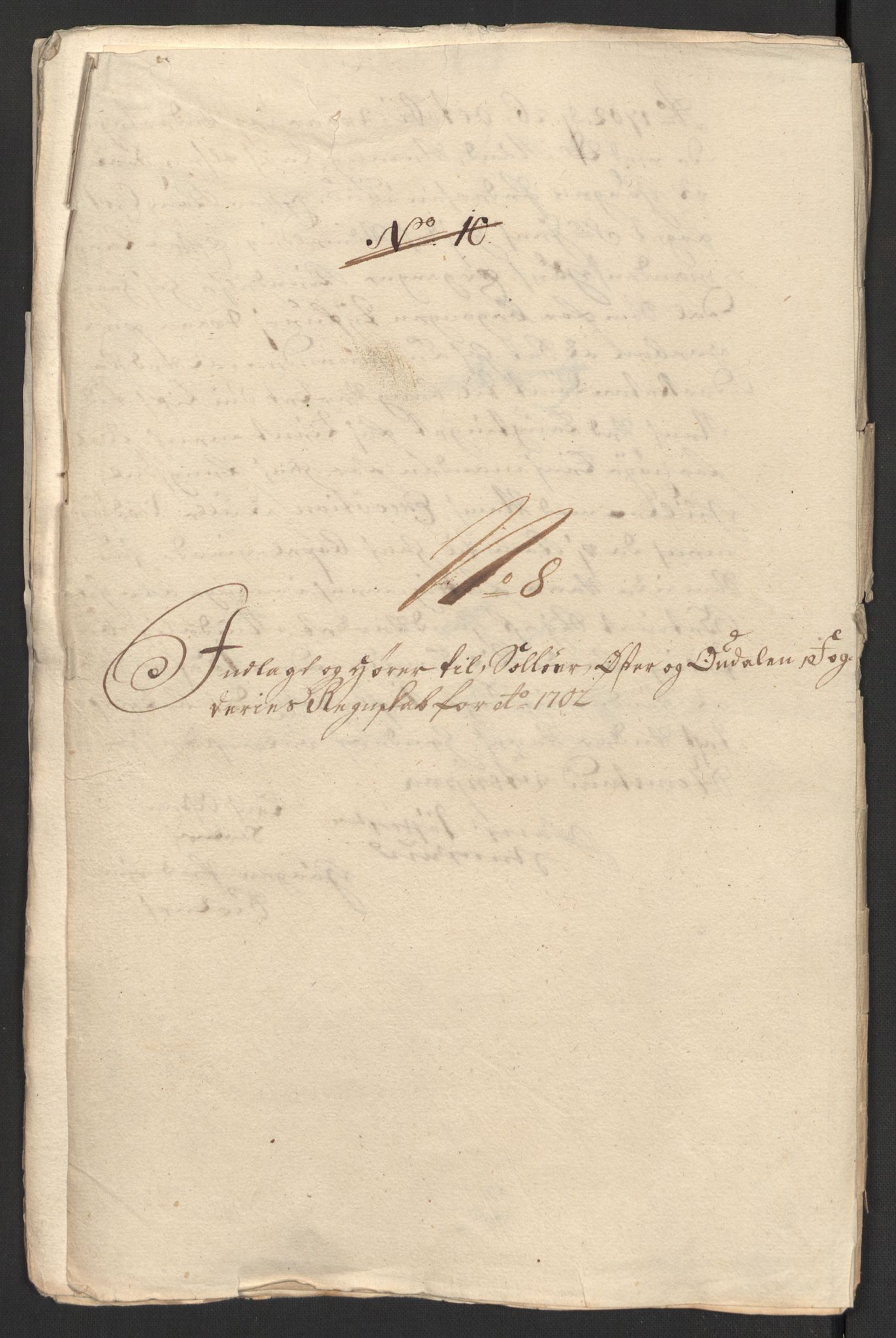 Rentekammeret inntil 1814, Reviderte regnskaper, Fogderegnskap, RA/EA-4092/R13/L0840: Fogderegnskap Solør, Odal og Østerdal, 1702, p. 57