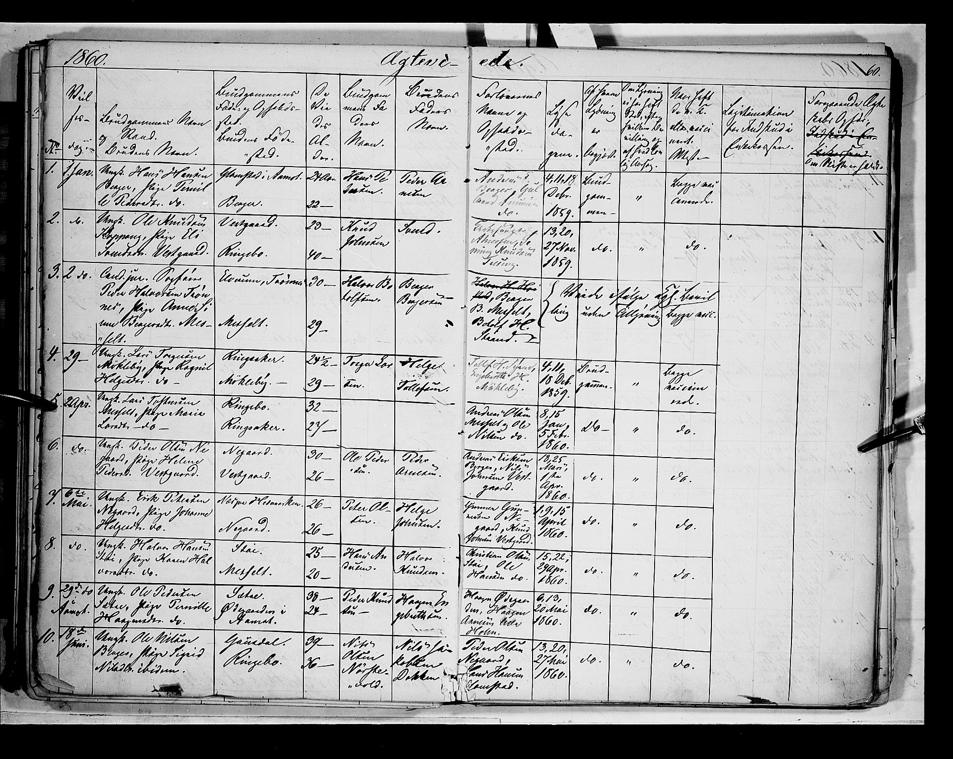 Åmot prestekontor, Hedmark, SAH/PREST-056/H/Ha/Haa/L0007: Parish register (official) no. 7, 1860-1870, p. 60