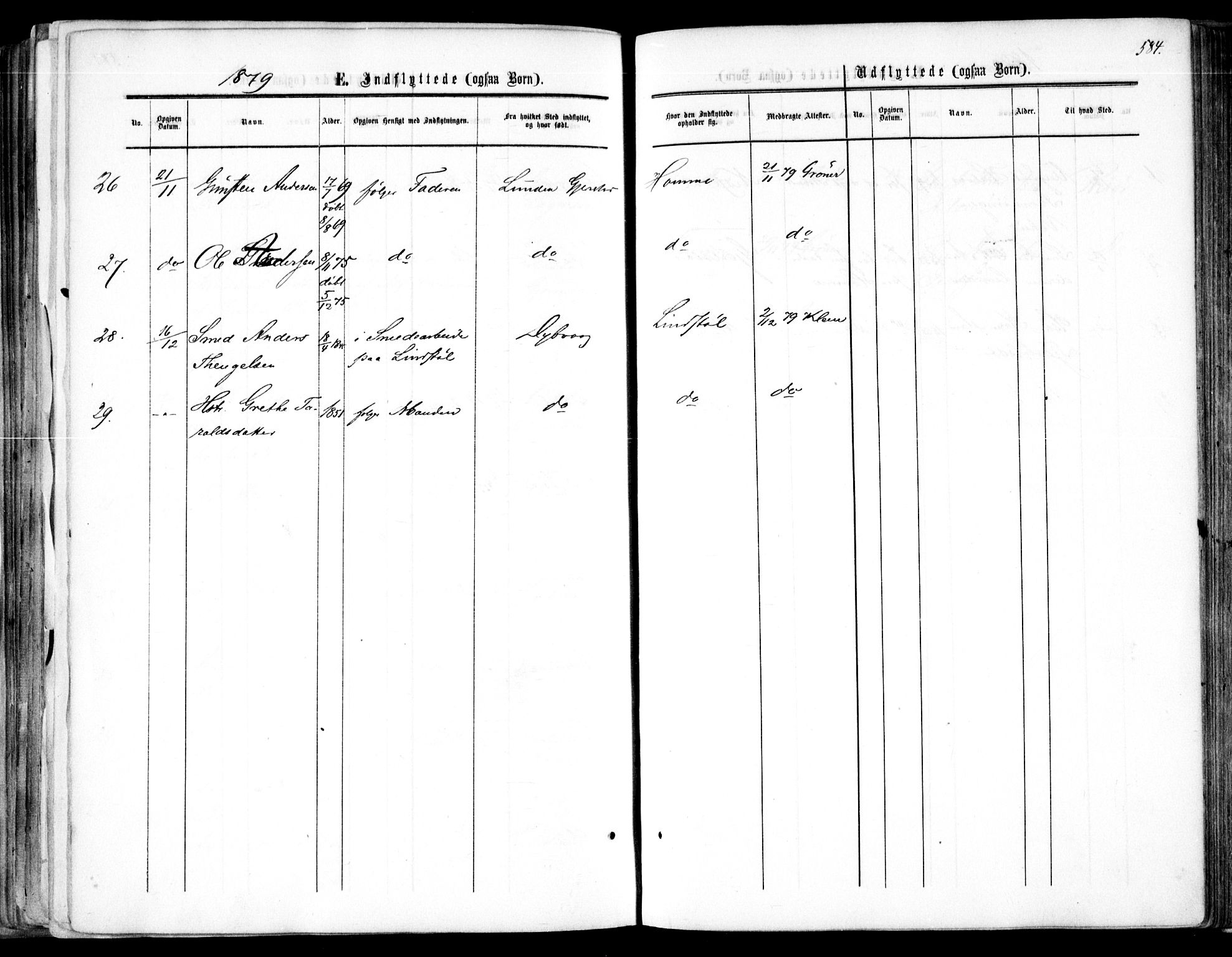 Søndeled sokneprestkontor, AV/SAK-1111-0038/F/Fa/L0003: Parish register (official) no. A 3, 1861-1879, p. 584