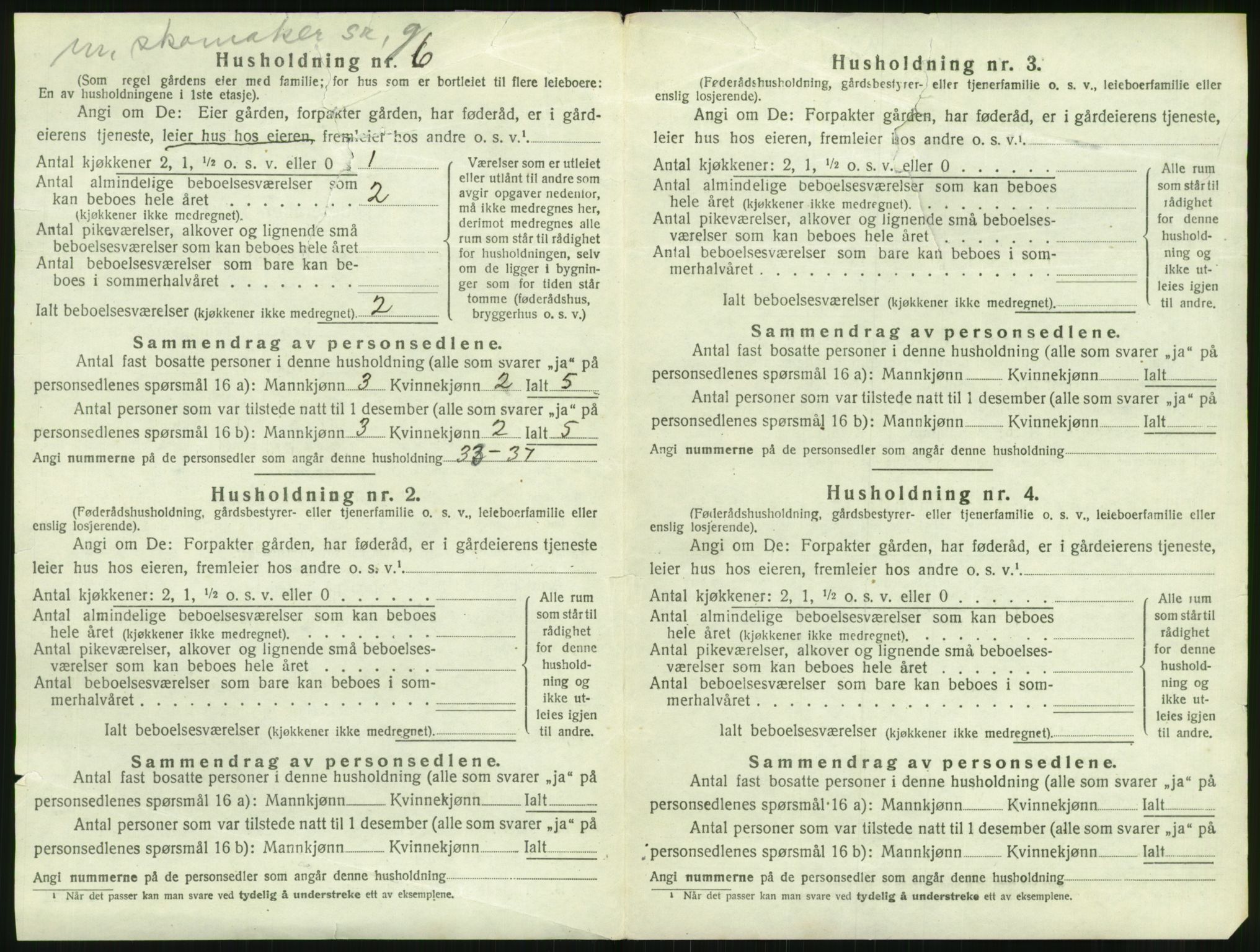 RA, 1920 census: Additional forms, 1920, p. 26