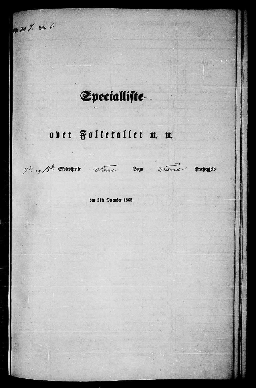 RA, 1865 census for Fana, 1865, p. 107