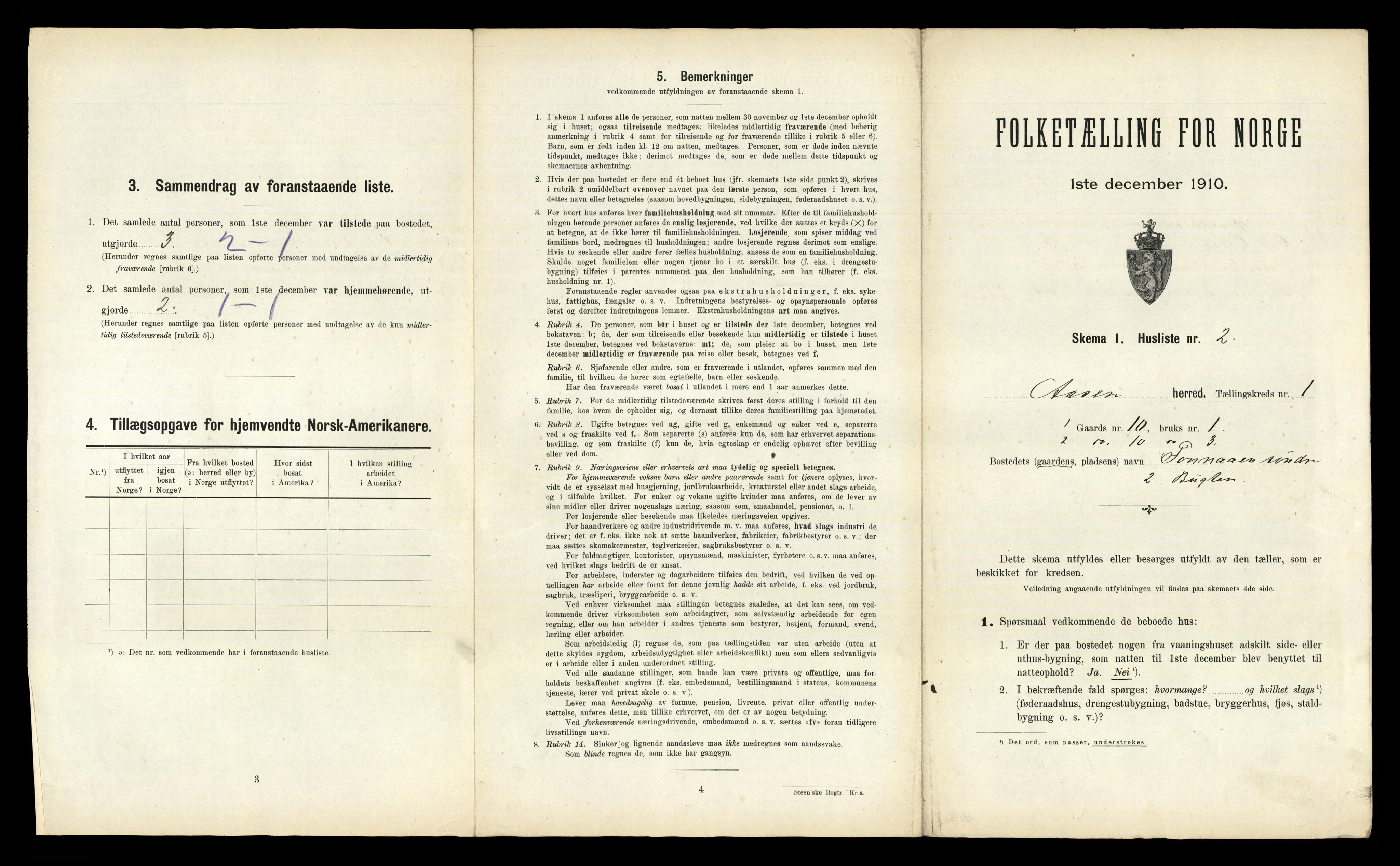 RA, 1910 census for Åsen, 1910, p. 26