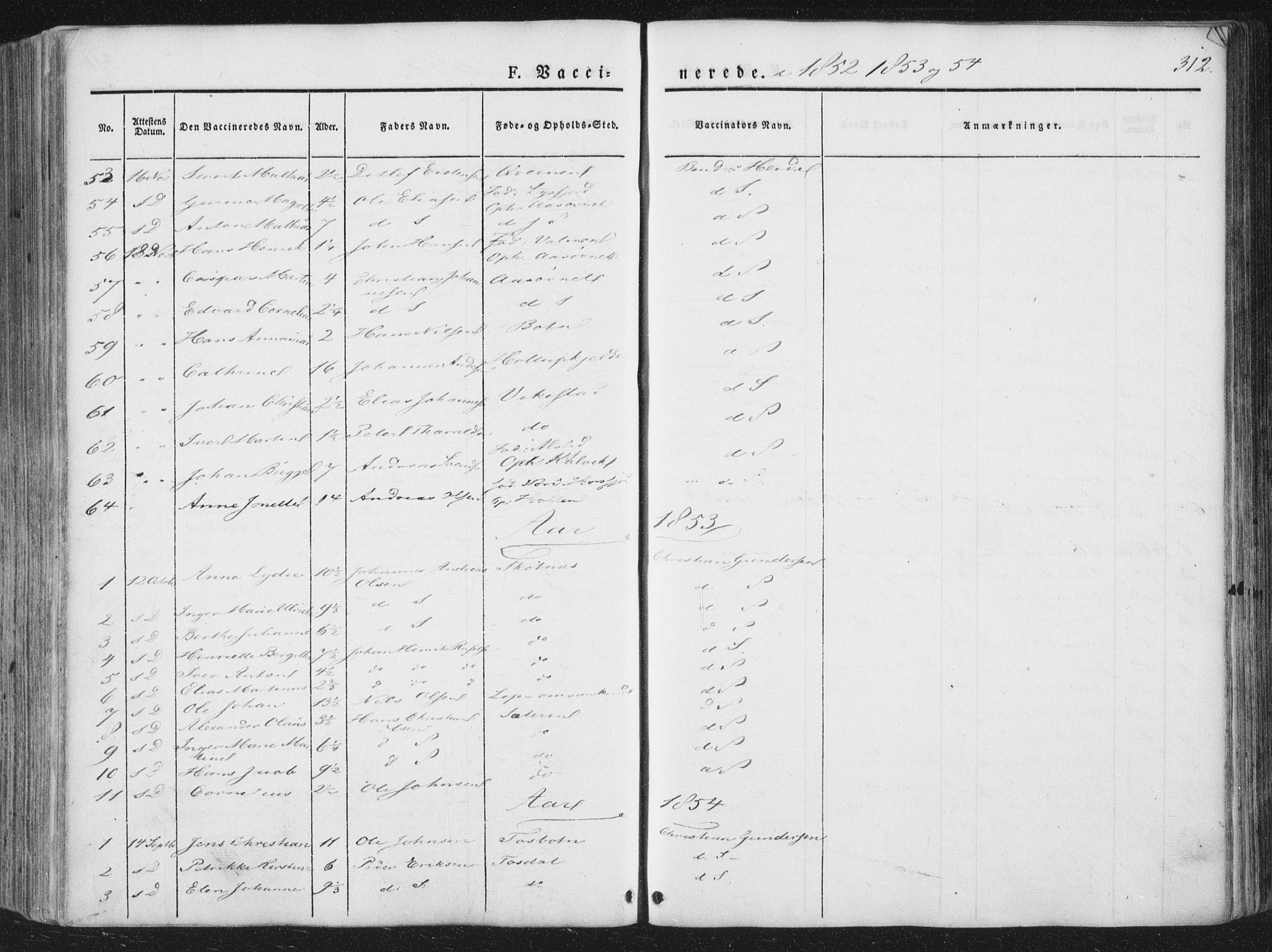 Ministerialprotokoller, klokkerbøker og fødselsregistre - Nordland, AV/SAT-A-1459/810/L0144: Parish register (official) no. 810A07 /1, 1841-1862, p. 312