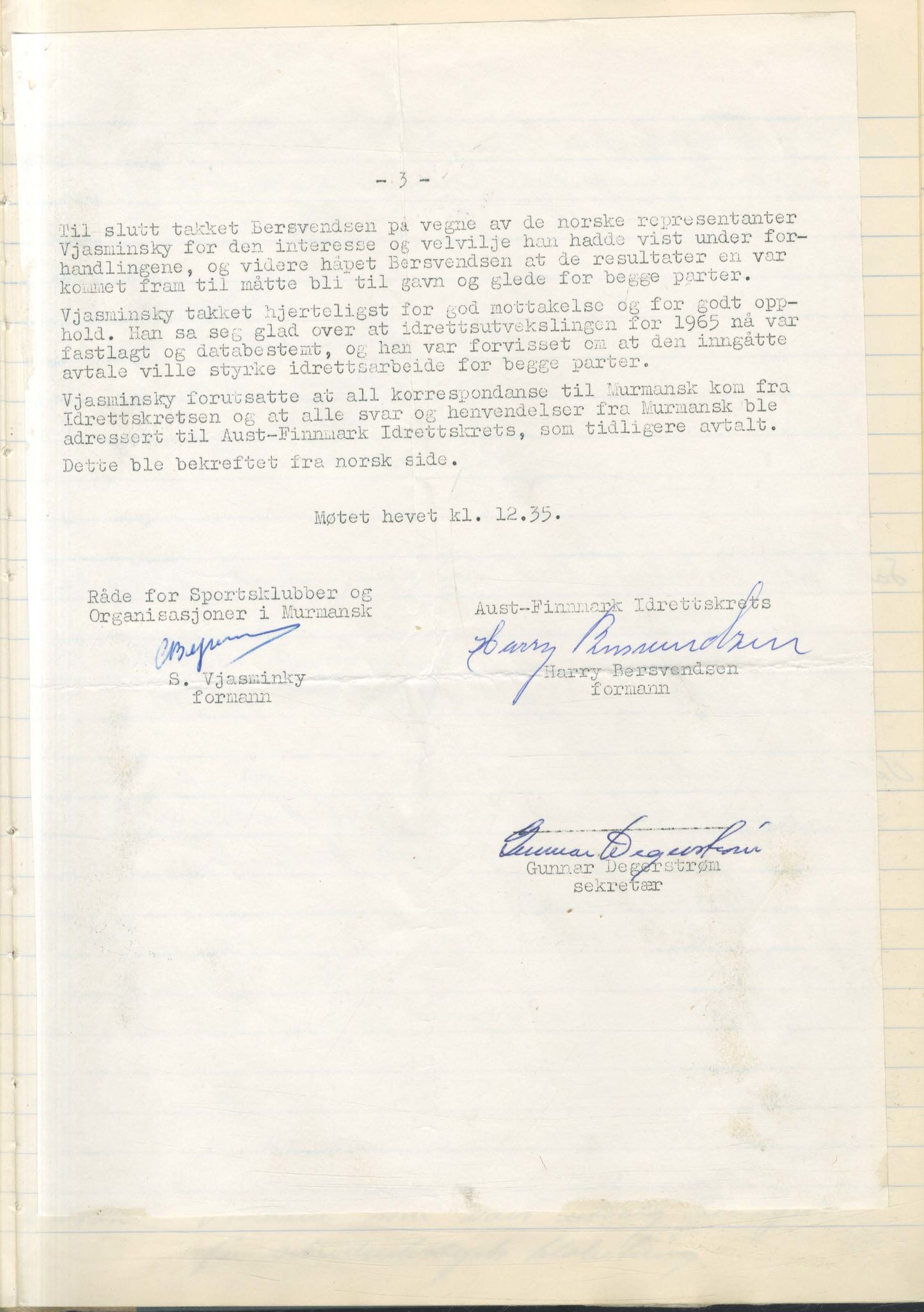 Aust-Finnmark Idrettskrets , FMFB/A-1041/A/L0007: Møteprotokoll for arbeidsutvalg, 1963-1971, p. 46