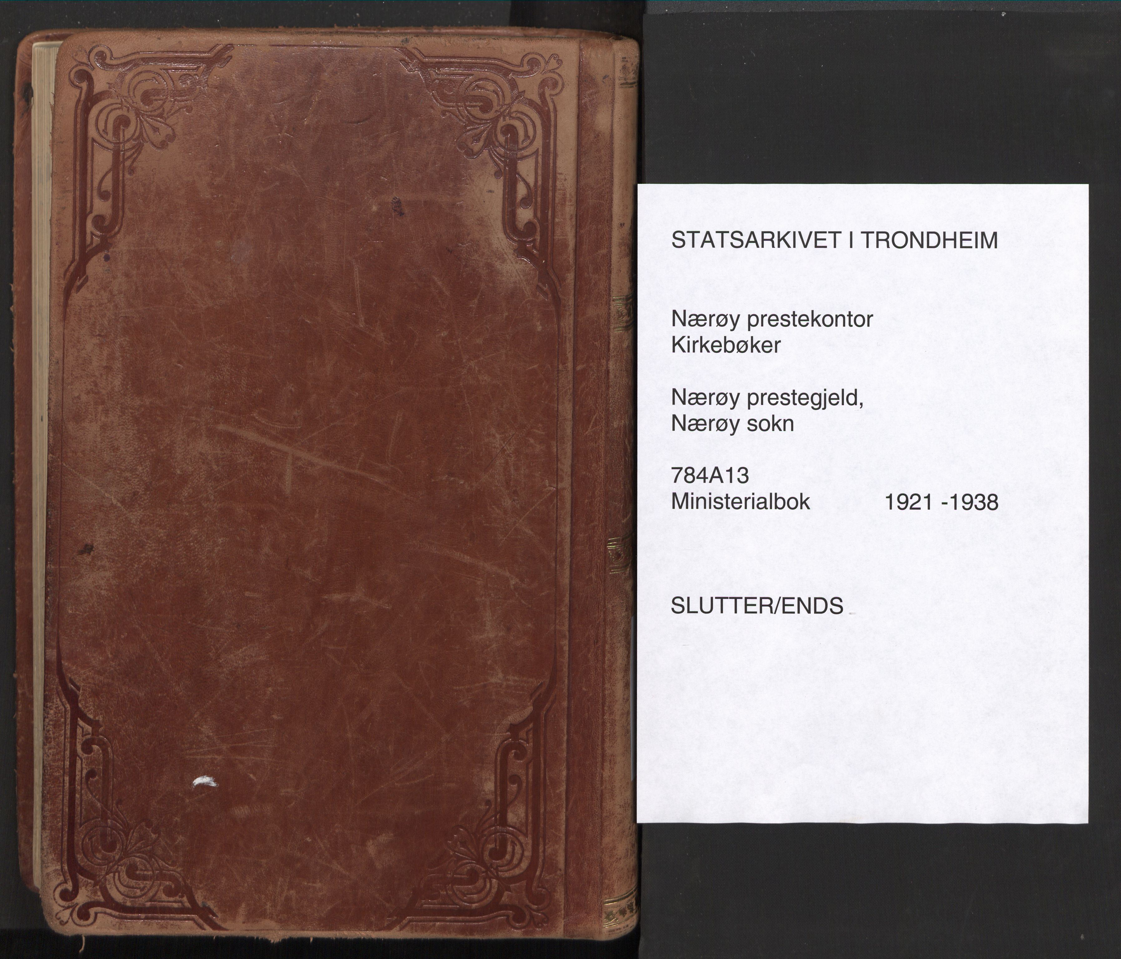 Ministerialprotokoller, klokkerbøker og fødselsregistre - Nord-Trøndelag, SAT/A-1458/784/L0678: Parish register (official) no. 784A13, 1921-1938