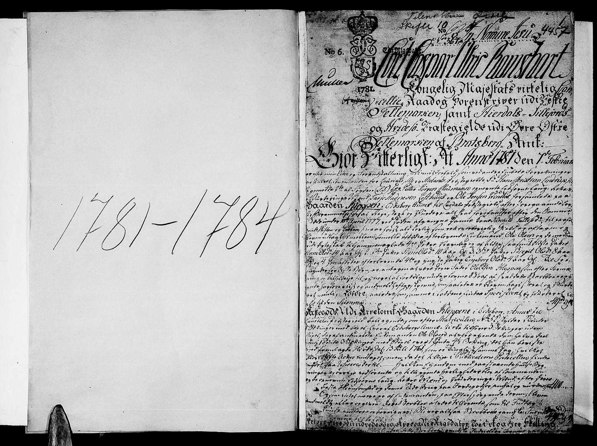 Vest-Telemark sorenskriveri, SAKO/A-134/H/Ha/Haa/L0013: Skifteprotokoll, 1781-1784, p. 0b-1a