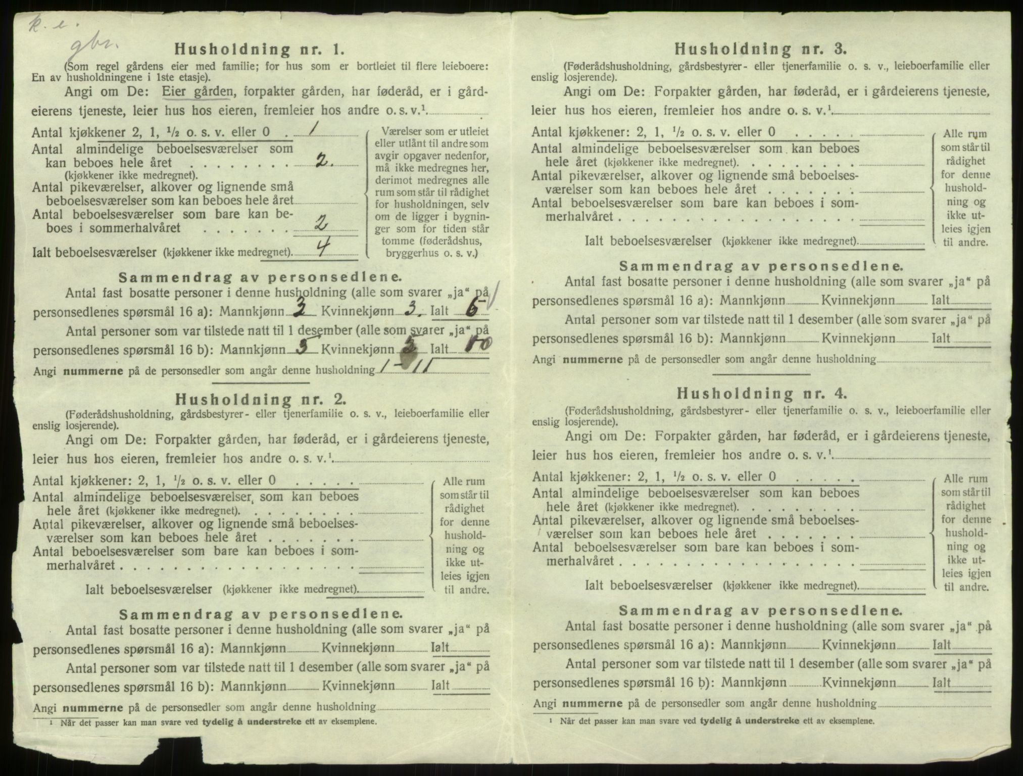 SAB, 1920 census for Åsane, 1920, p. 30