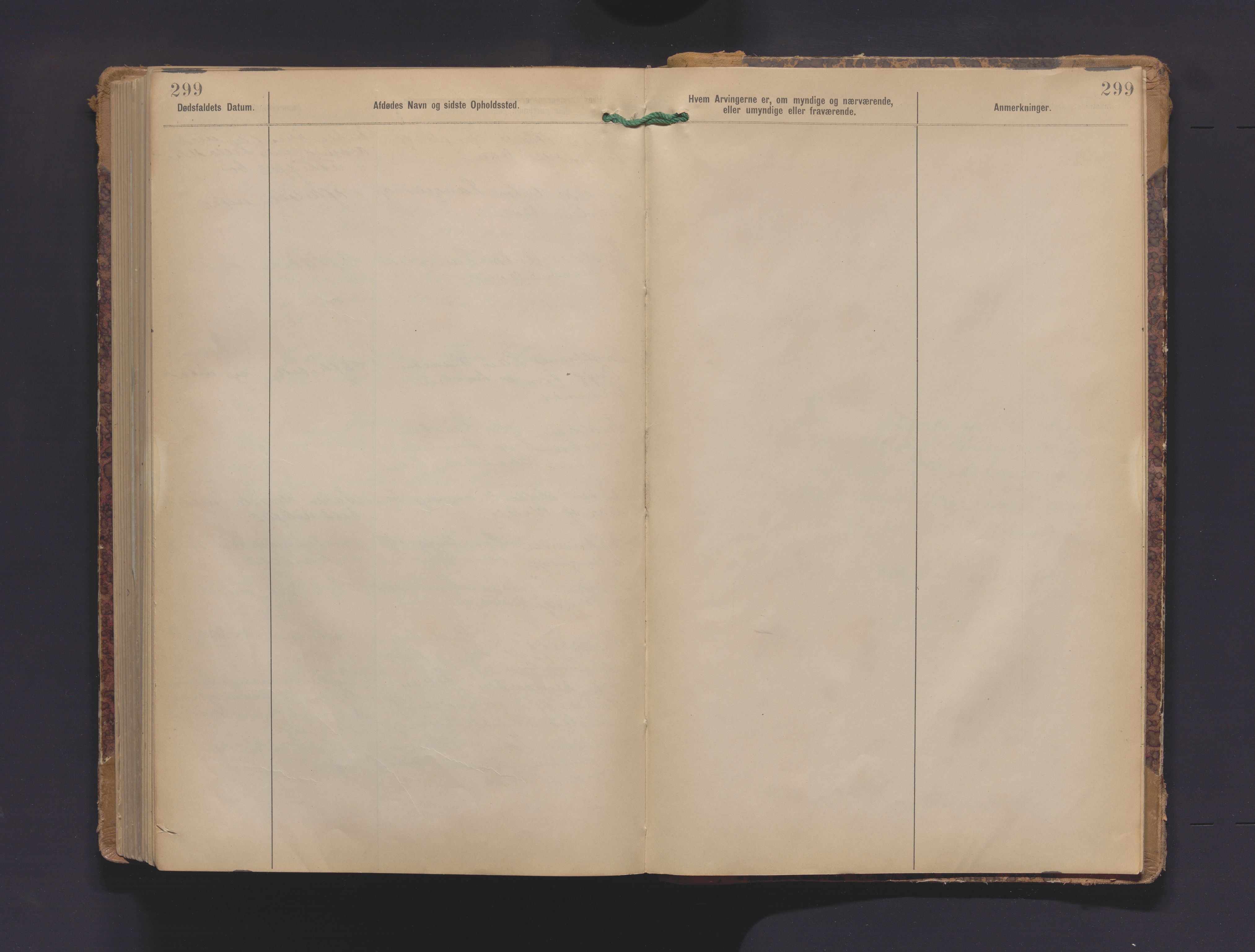Mellom Jarlsberg sorenskriveri, AV/SAKO-A-132/H/Ha/Haa/Haab/L0002: Dødsfallsprotokoll, landdistriktet, 1906-1925, p. 299