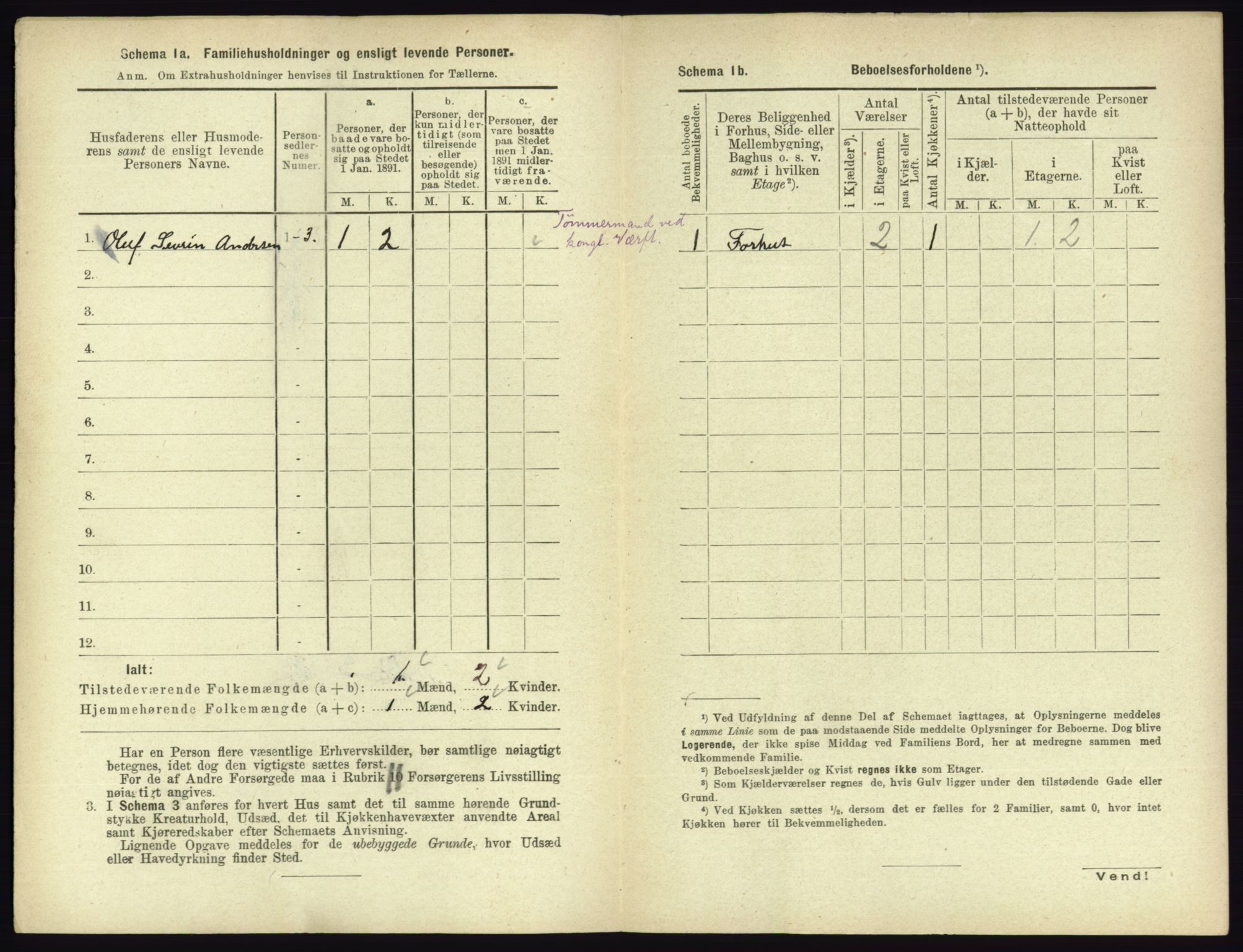 RA, 1891 census for 0703 Horten, 1891, p. 710