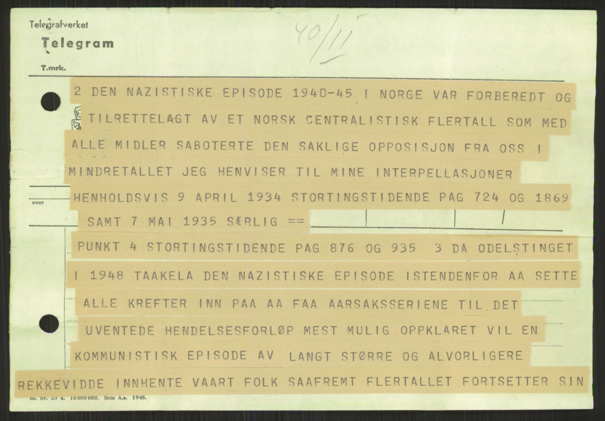 Utenriksdepartementet, AV/RA-S-2259, 1948-1950, p. 641