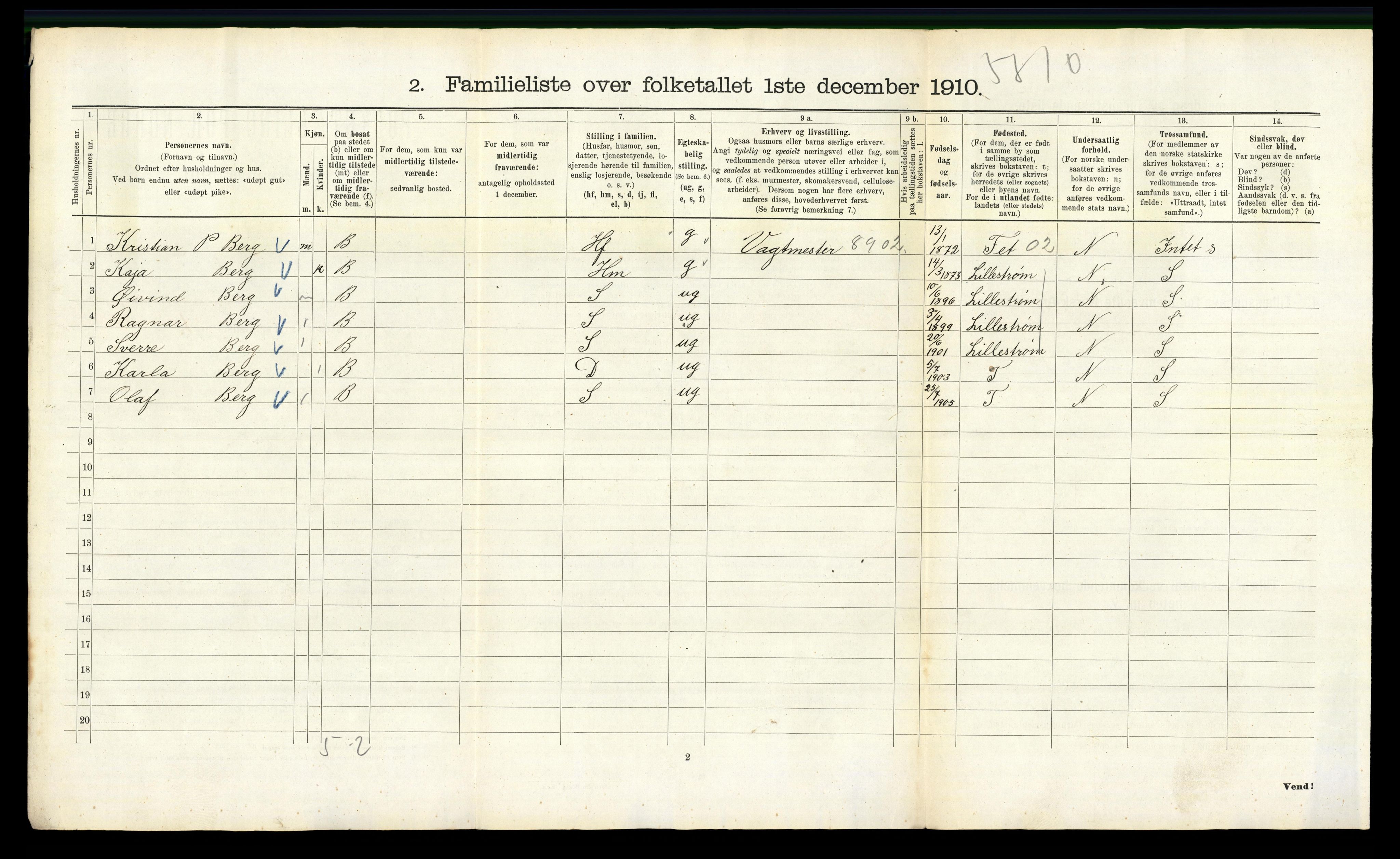 RA, 1910 census for Kristiania, 1910, p. 99538