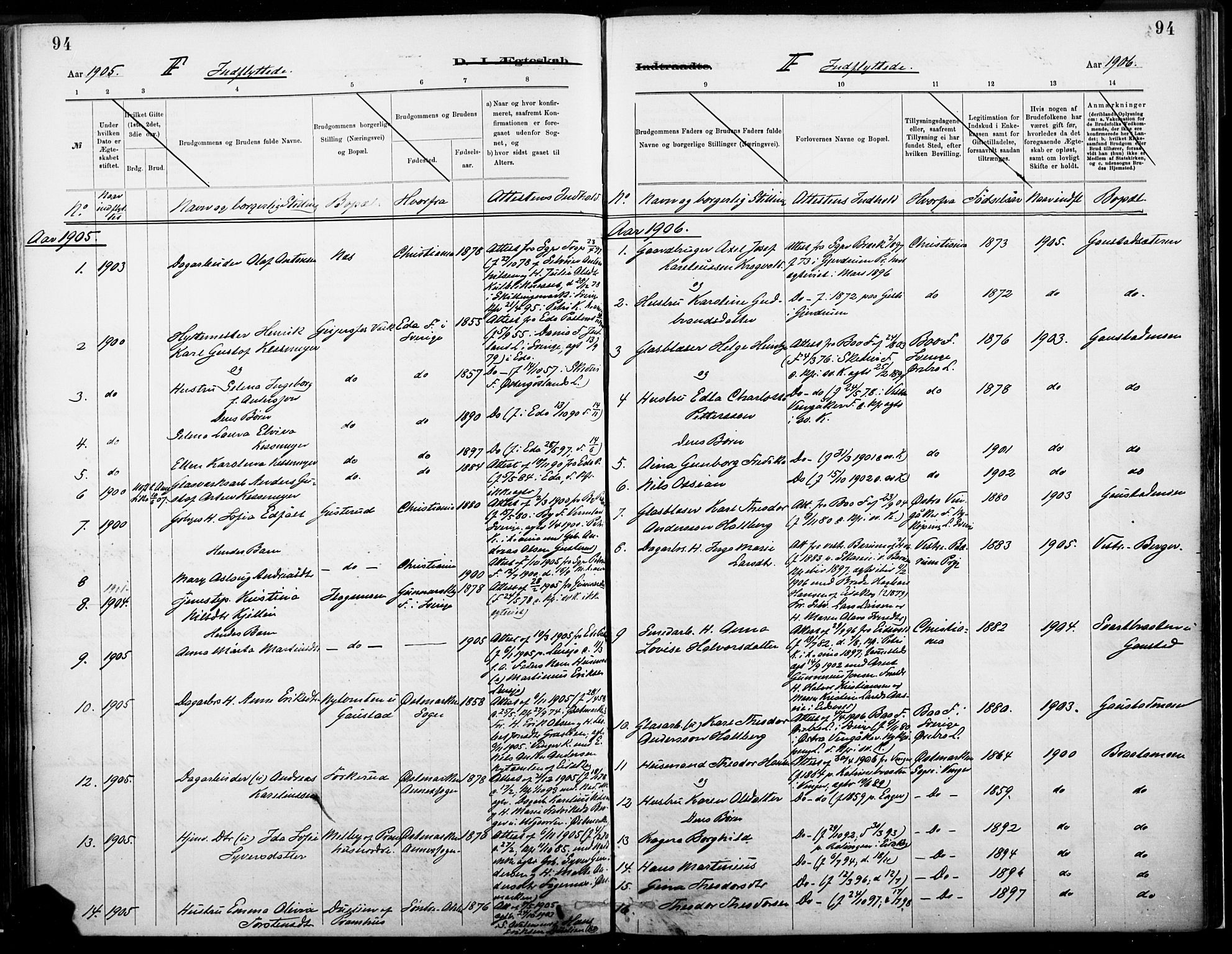 Eidskog prestekontor, AV/SAH-PREST-026/H/Ha/Haa/L0004: Parish register (official) no. 4, 1884-1897, p. 94