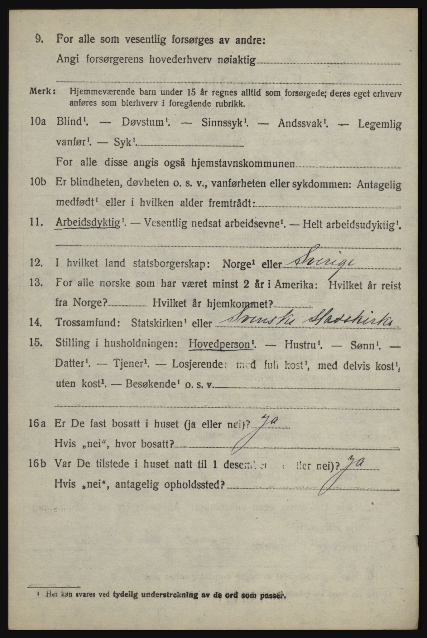 SAO, 1920 census for Rømskog, 1920, p. 233