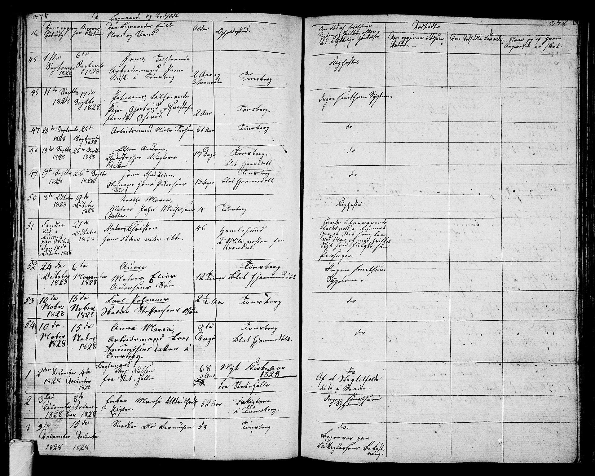 Tønsberg kirkebøker, AV/SAKO-A-330/G/Ga/L0002: Parish register (copy) no. 2, 1827-1854, p. 377-378