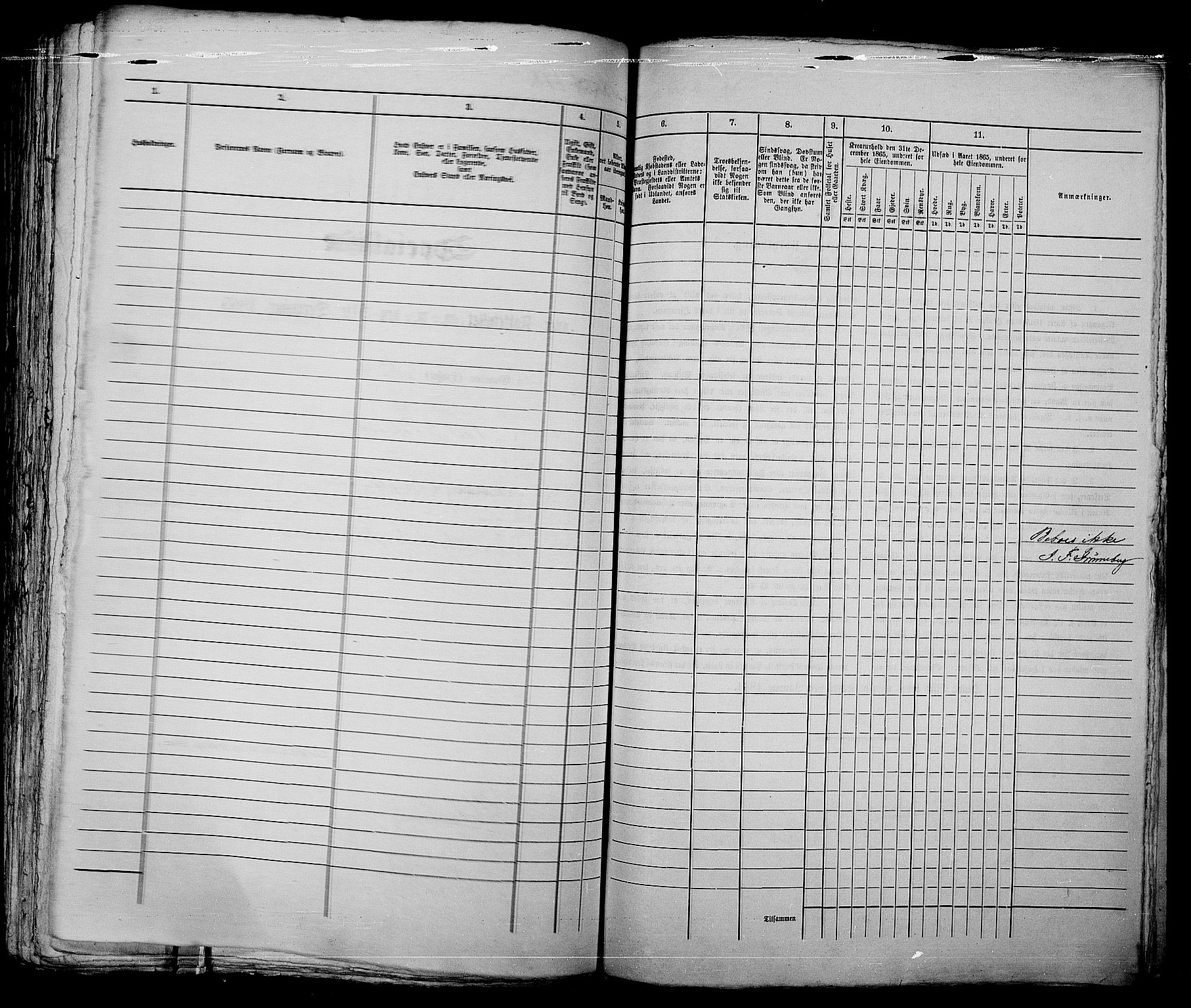 RA, 1865 census for Kristiania, 1865, p. 2089