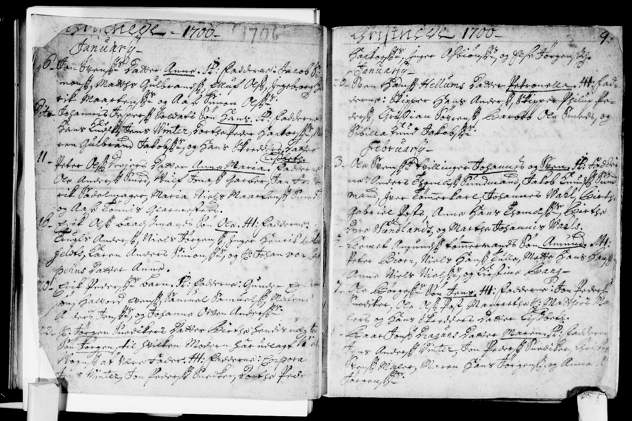 Bragernes kirkebøker, AV/SAKO-A-6/F/Fa/L0003: Parish register (official) no. I 3, 1706-1734, p. 9