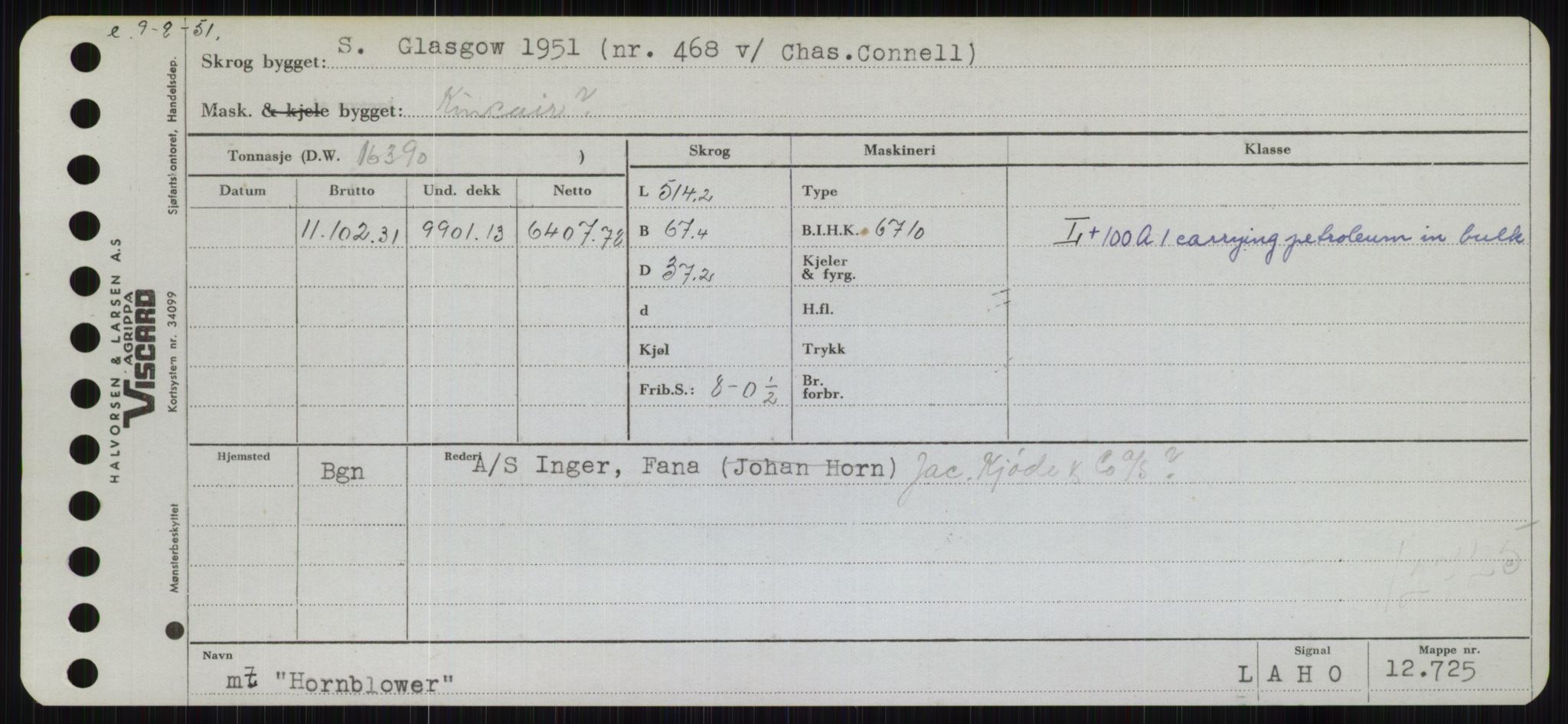 Sjøfartsdirektoratet med forløpere, Skipsmålingen, RA/S-1627/H/Hb/L0002: Fartøy, E-H, p. 419