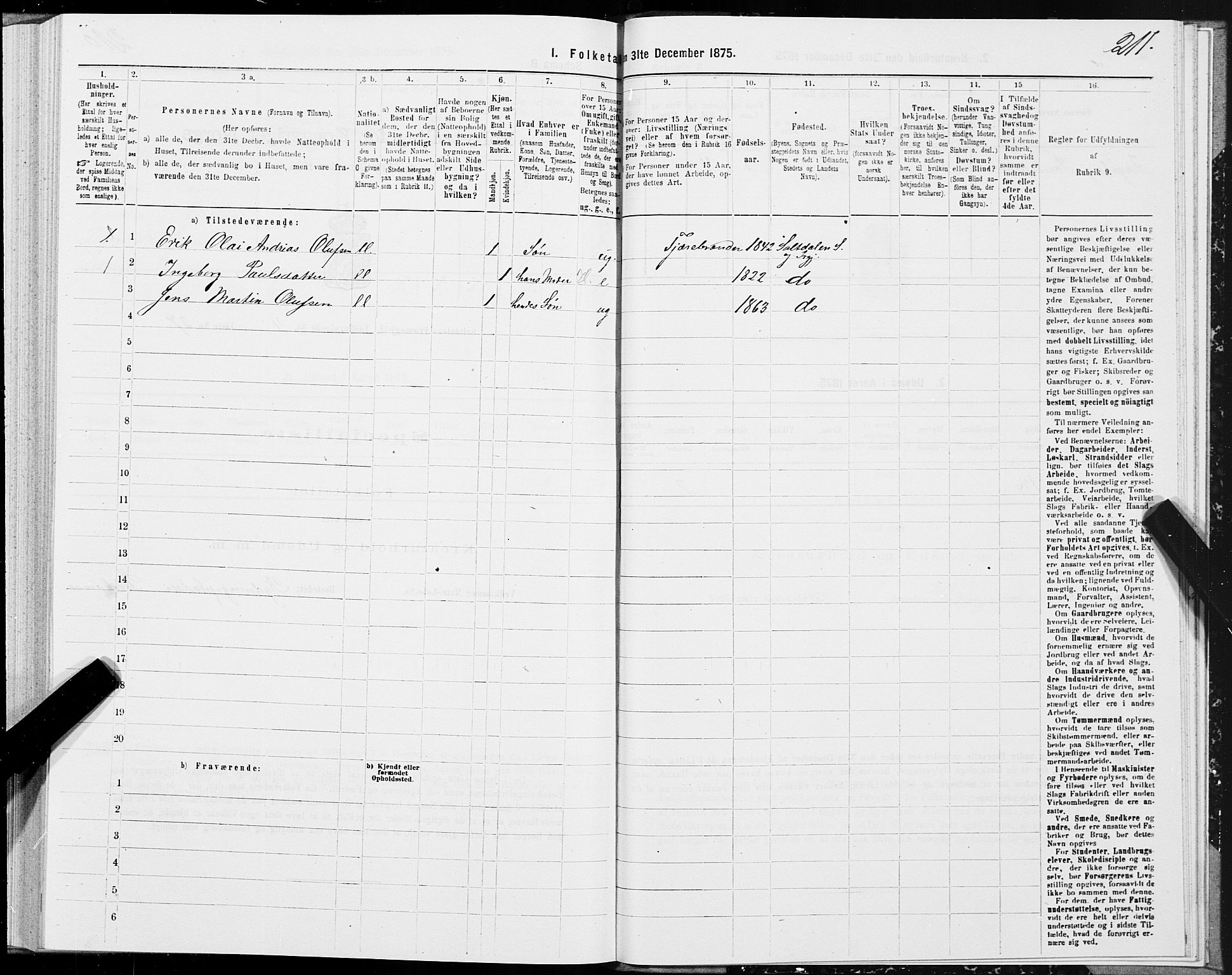SAT, 1875 census for 1840P Saltdal, 1875, p. 2211