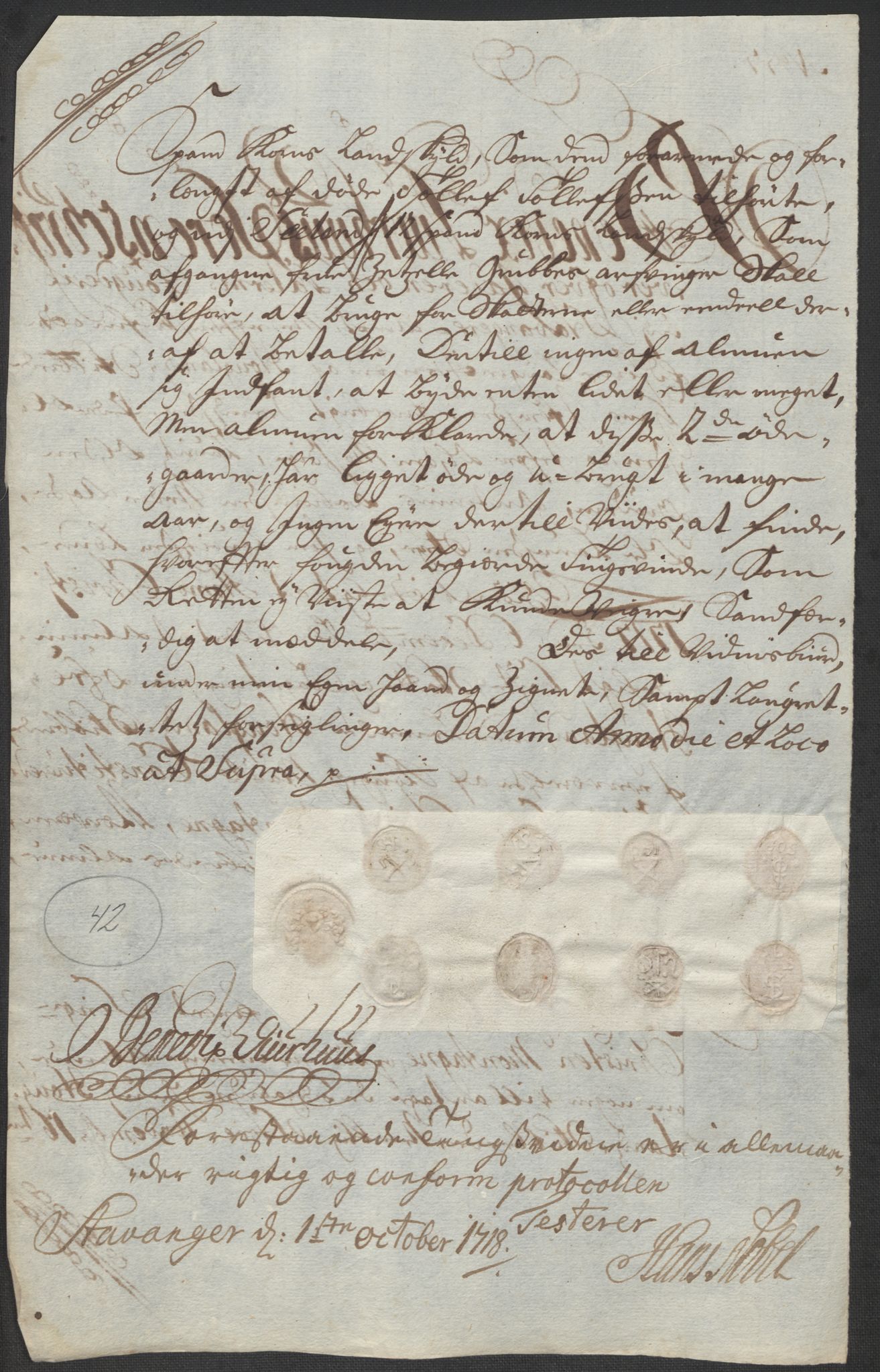 Rentekammeret inntil 1814, Reviderte regnskaper, Fogderegnskap, AV/RA-EA-4092/R46/L2742: Fogderegnskap Jæren og Dalane, 1717, p. 174