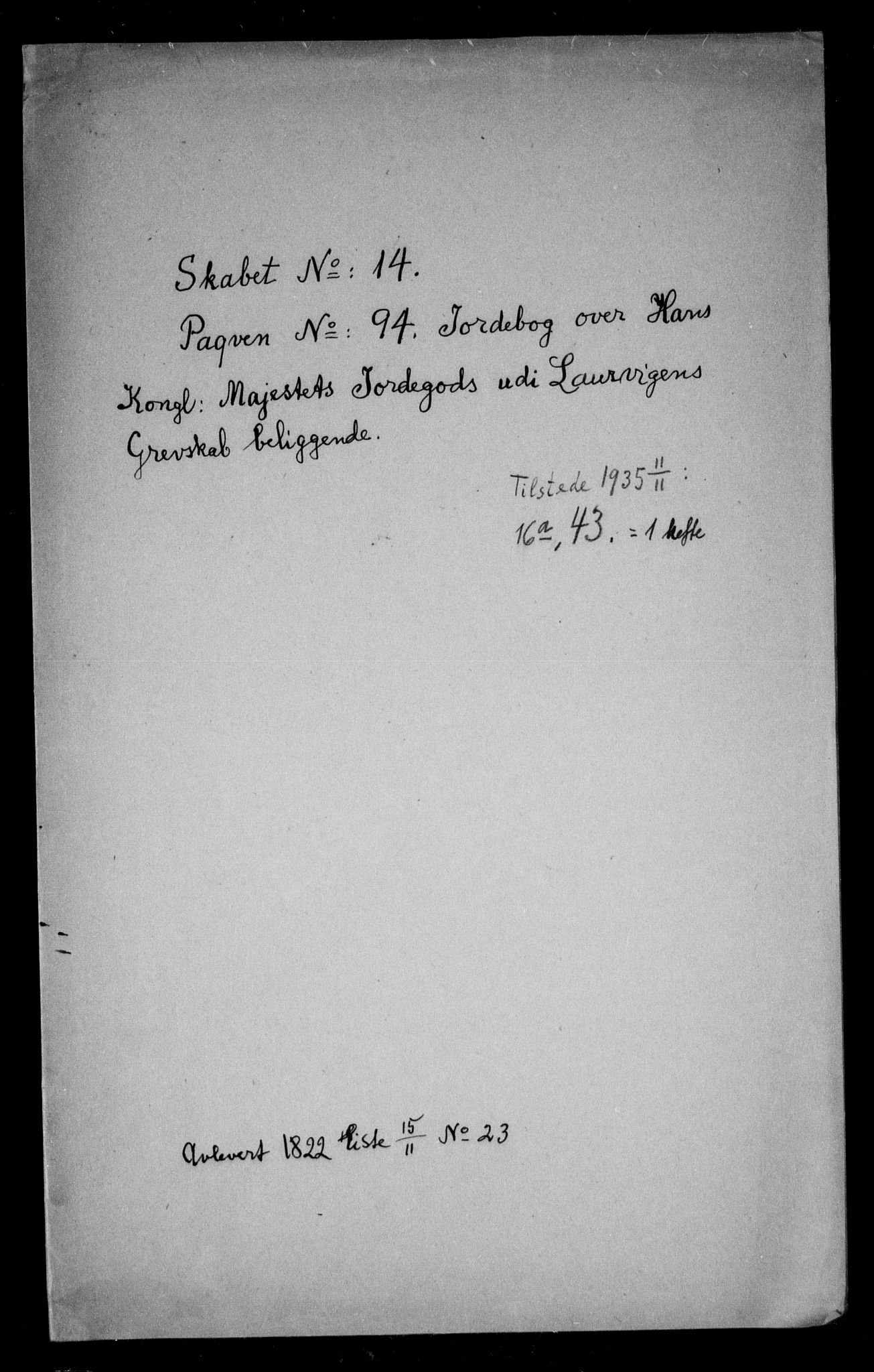 Danske Kanselli, Skapsaker, RA/EA-4061/F/L0057: Skap 14, pakke 56-103, 1601-1720, p. 223