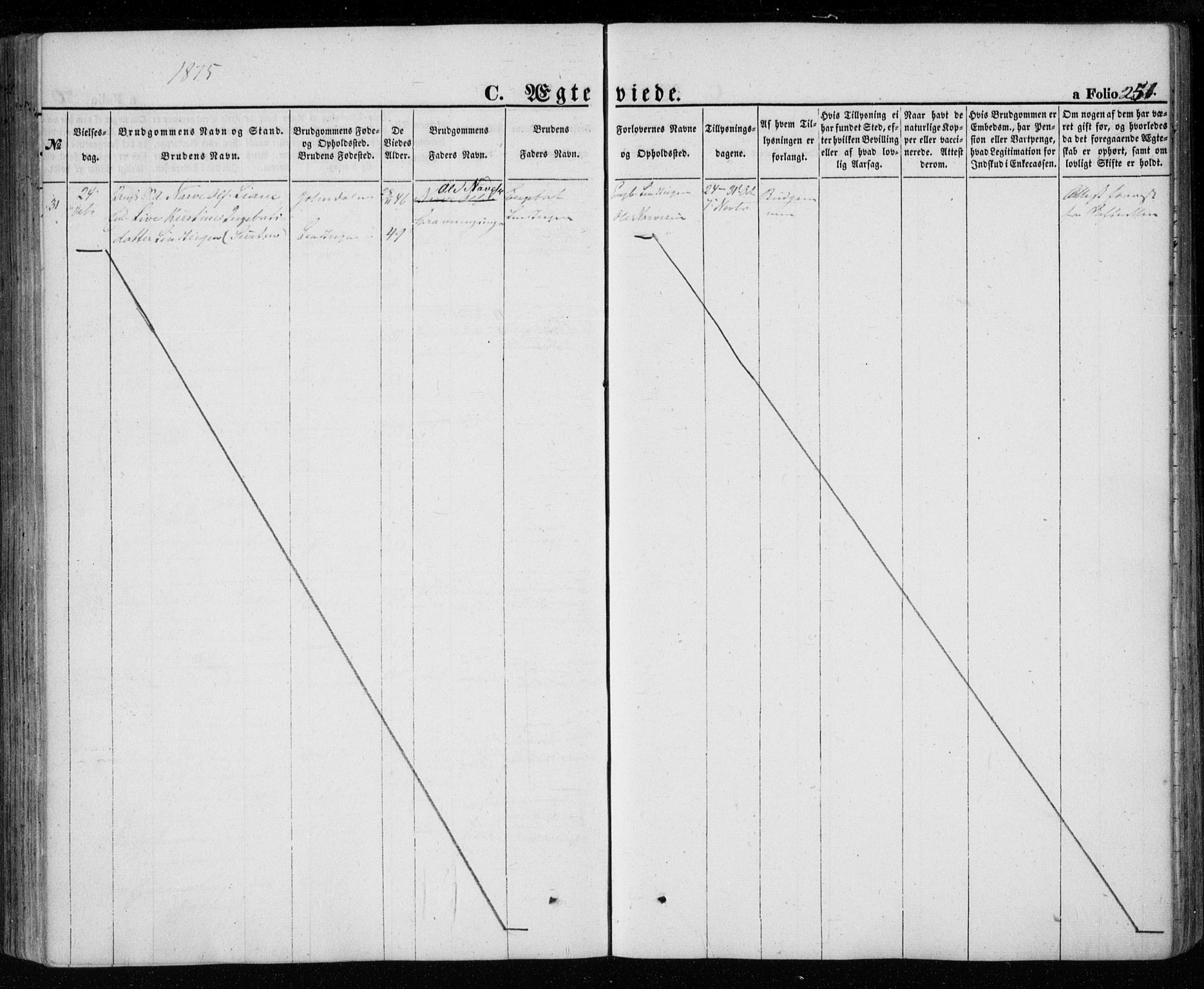 Kongsberg kirkebøker, AV/SAKO-A-22/G/Ga/L0003: Parish register (copy) no. 3, 1859-1875, p. 251